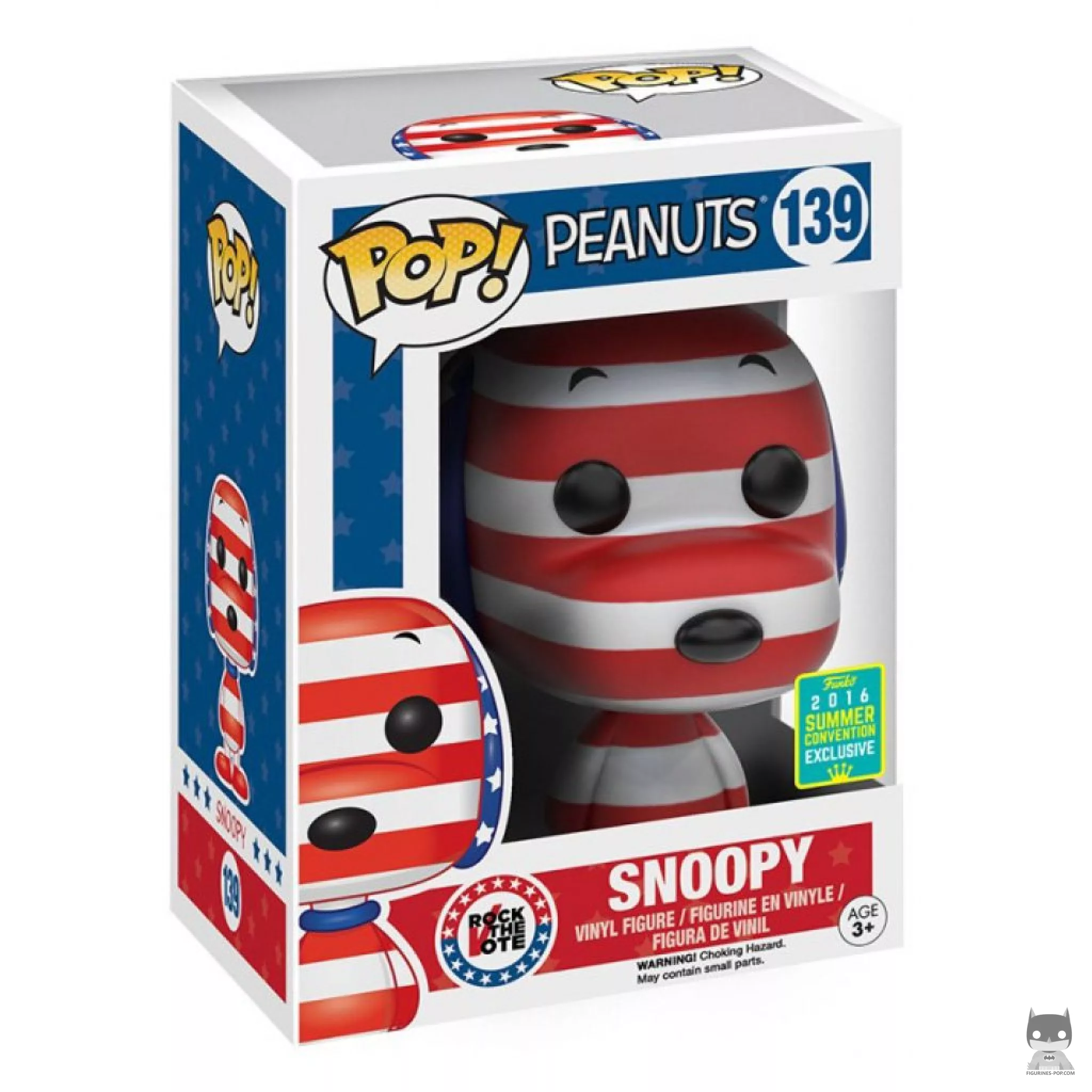 Snoopy Patriotic Funko Pop! figure in its box