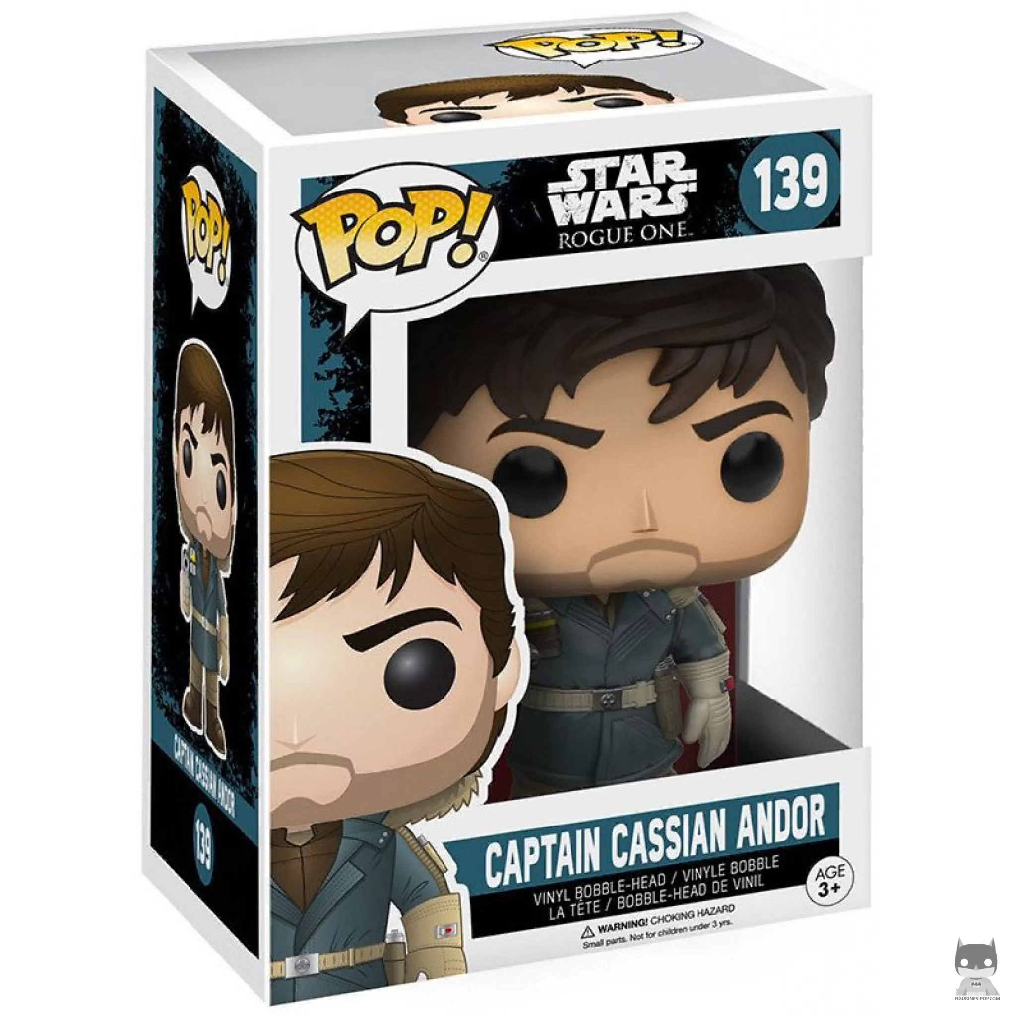 Captain Cassian Andor Funko Pop! figure in its box