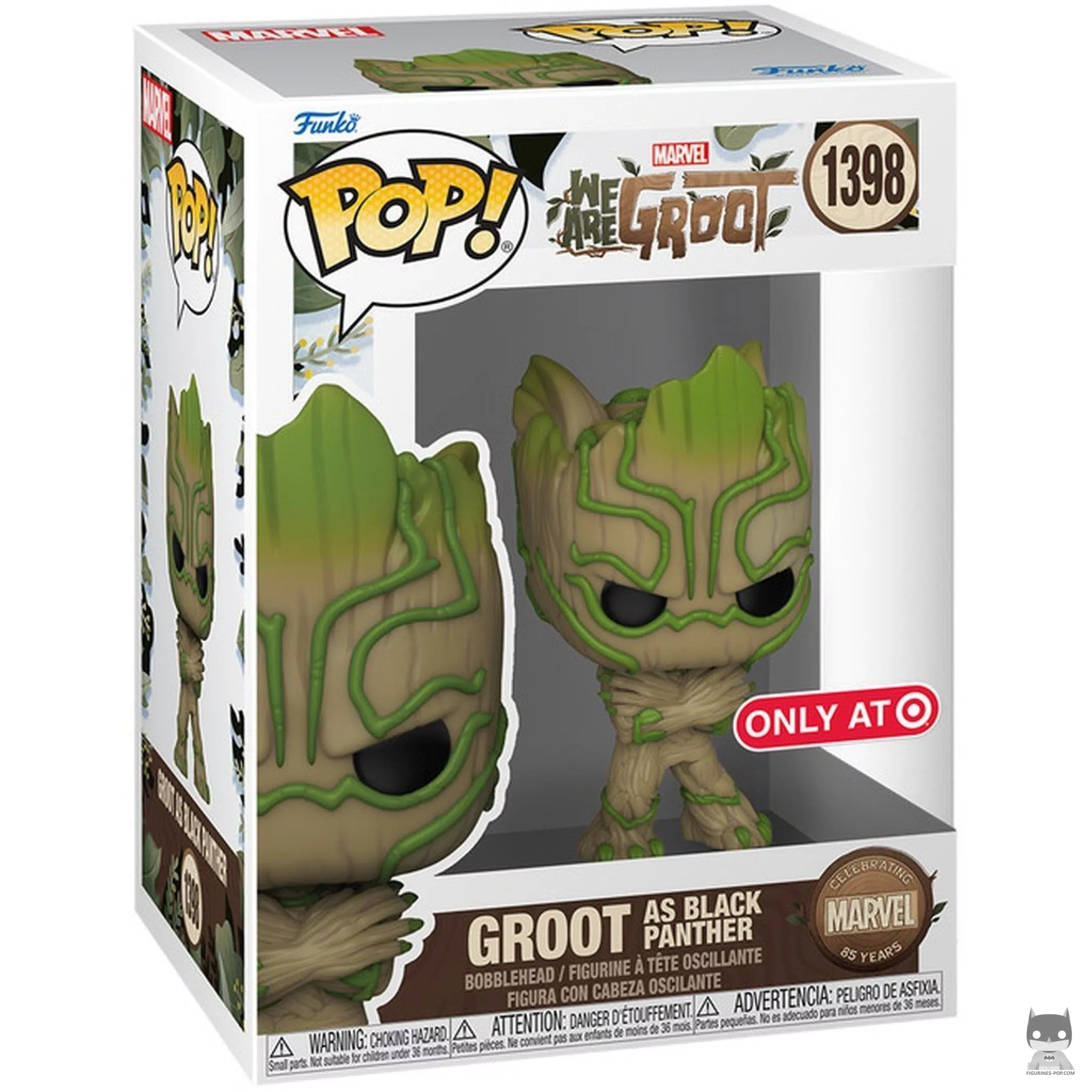 Groot as Black Panther Funko Pop! figure in its box