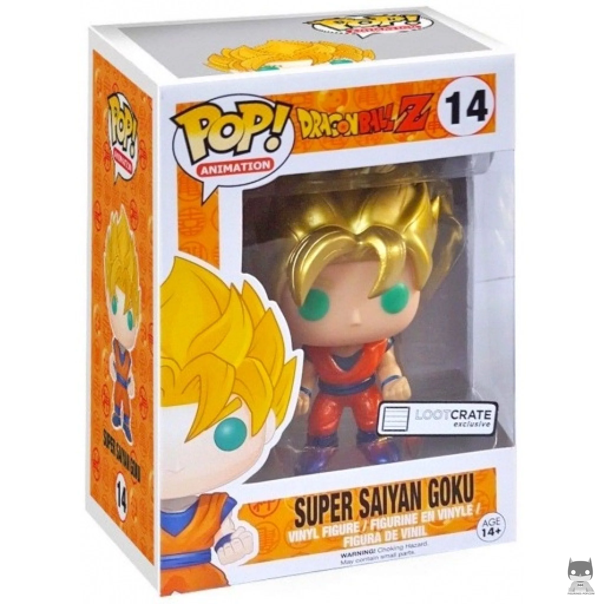 Super Saiyan Goku (Metallic) Funko Pop! figure in its box