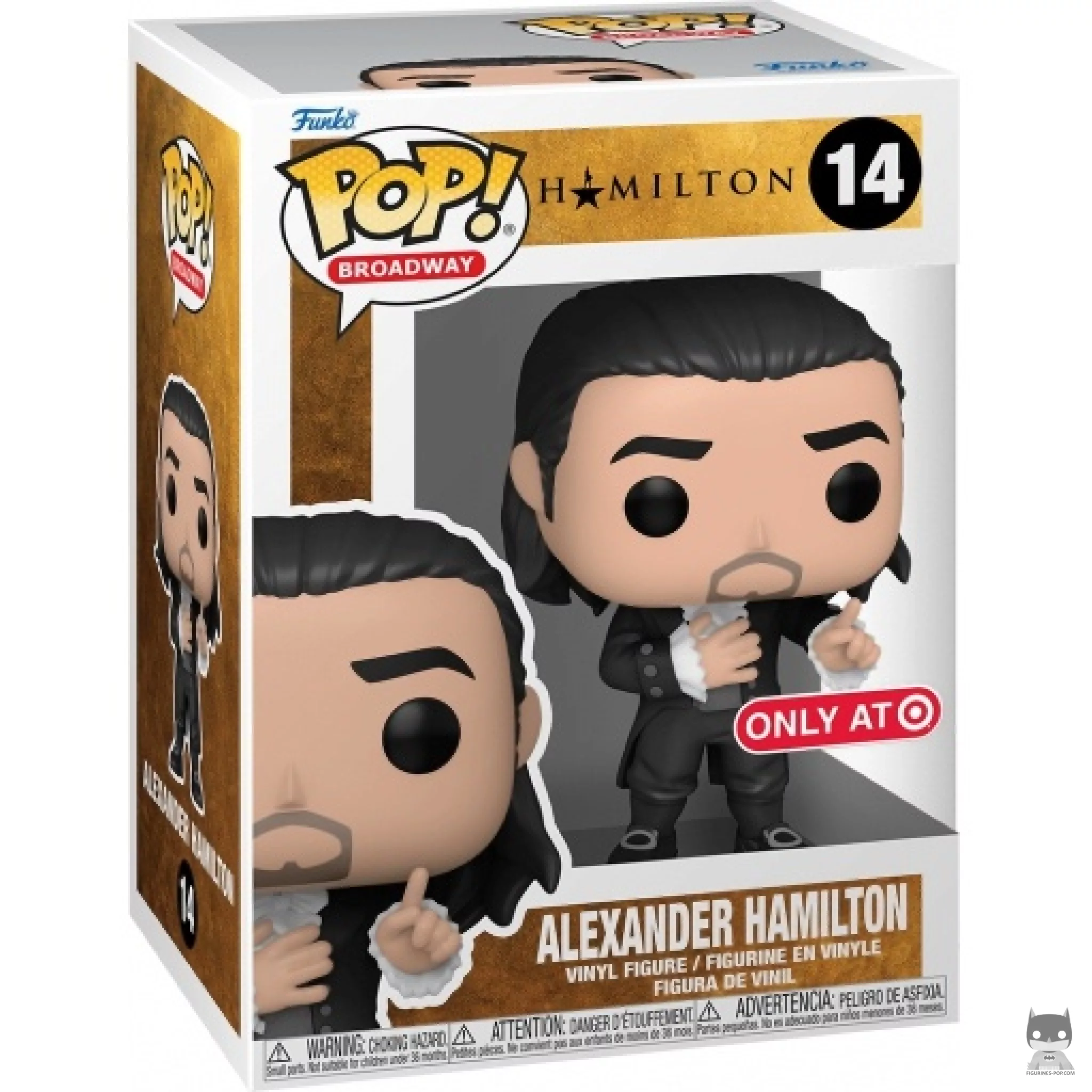 Alexander Hamilton Funko Pop! figure in its box