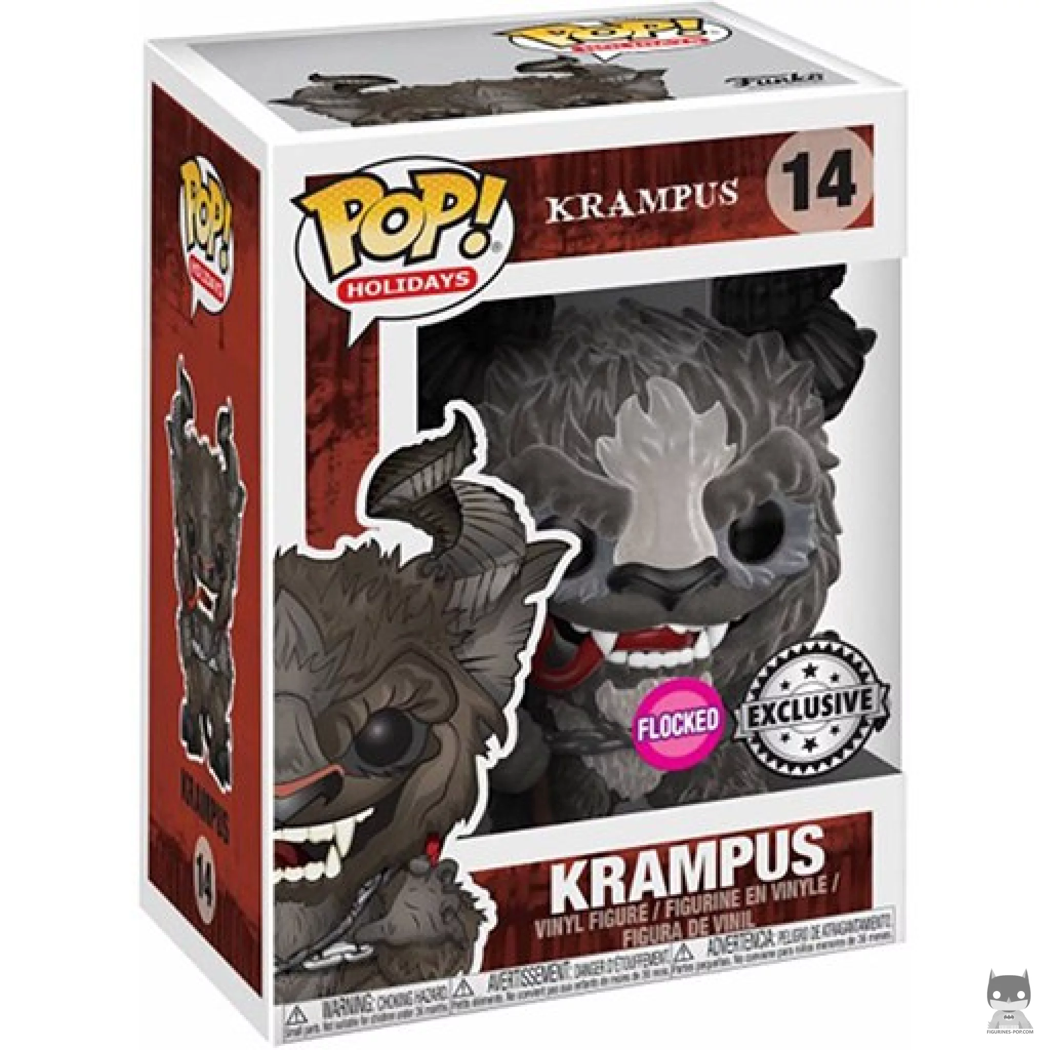 Krampus (Flocked) Funko Pop! figure in its box