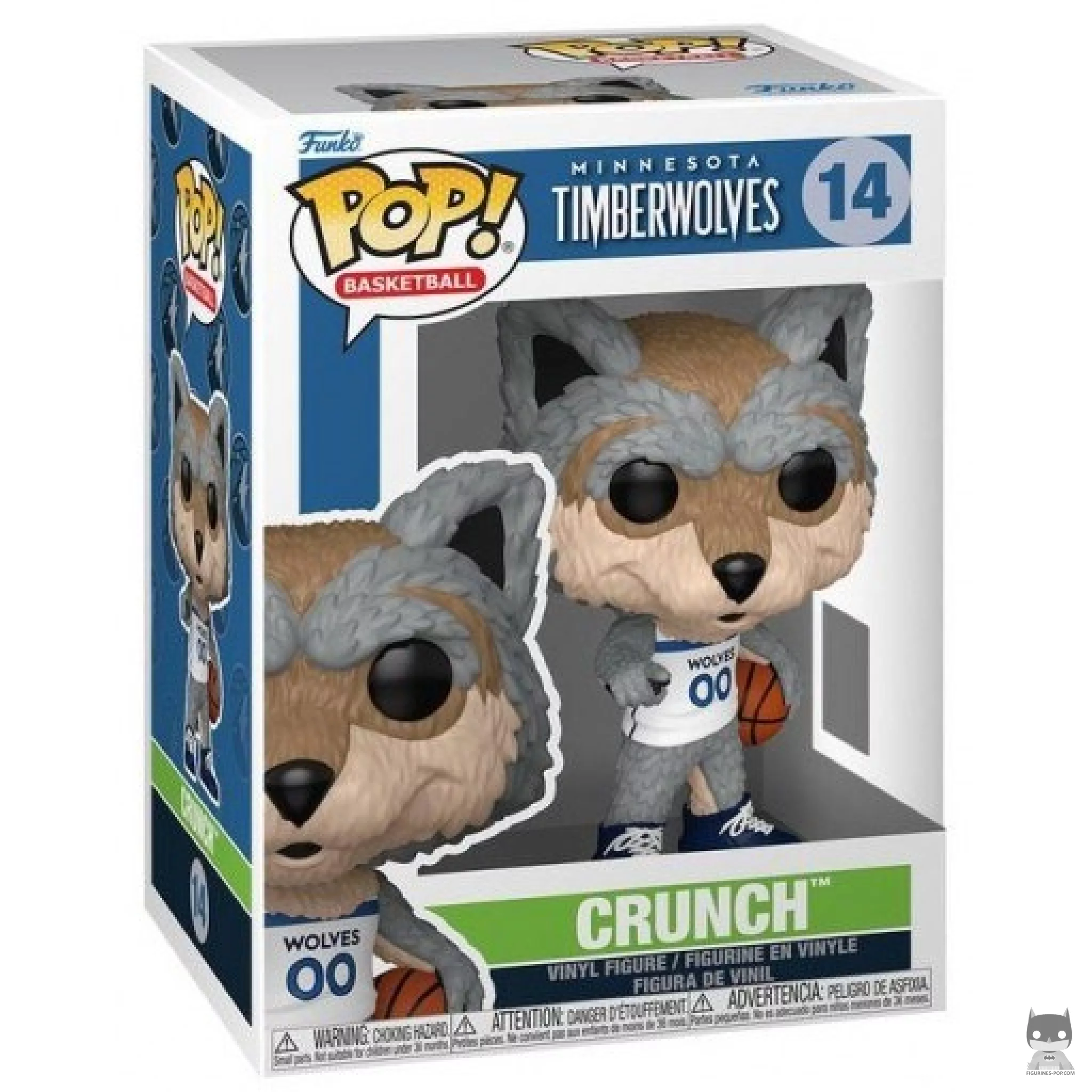 Crunch (Minnesota Timberwolves) Funko Pop! figure in its box