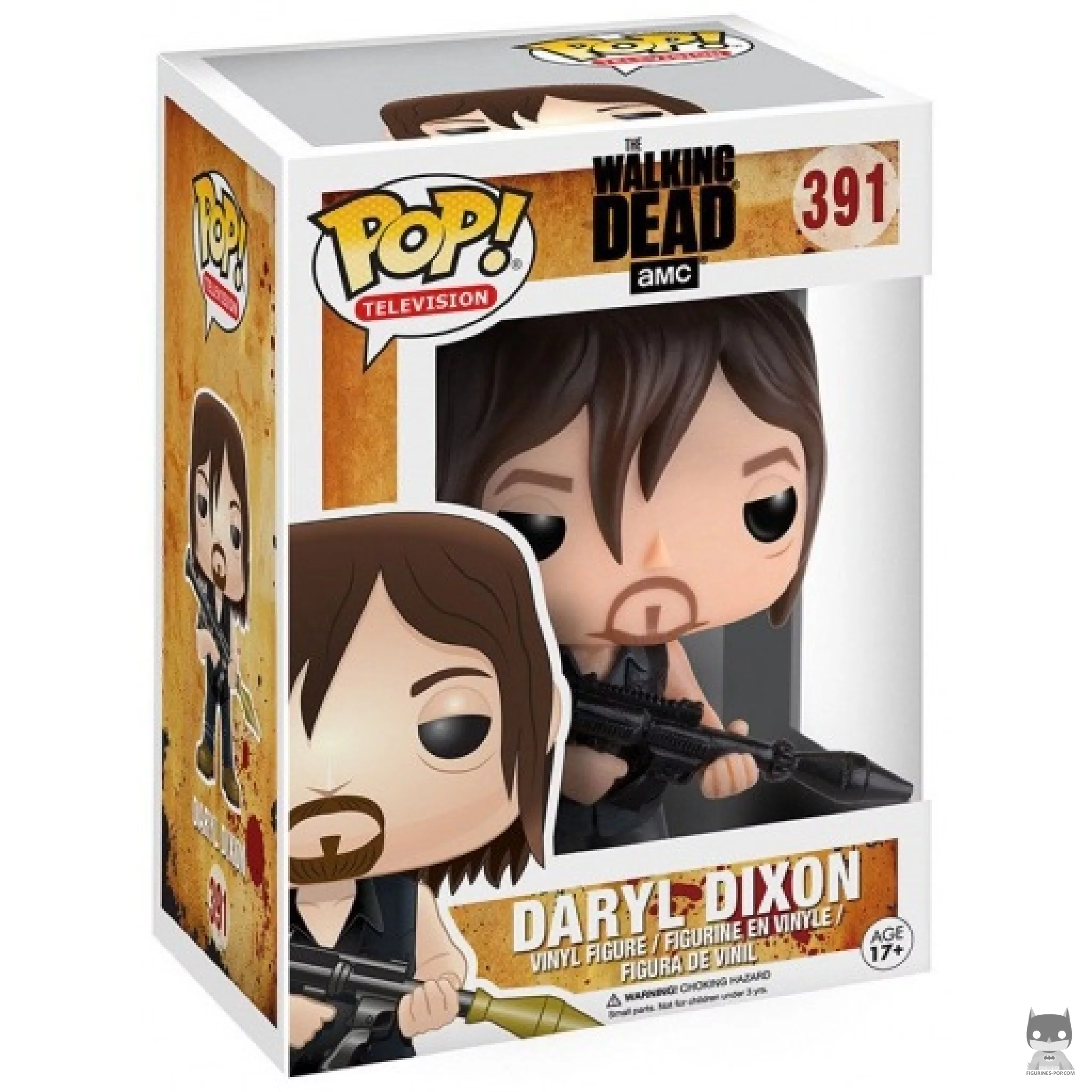 Daryl Dixon with crossbow (Bloody) Funko Pop! figure in its box