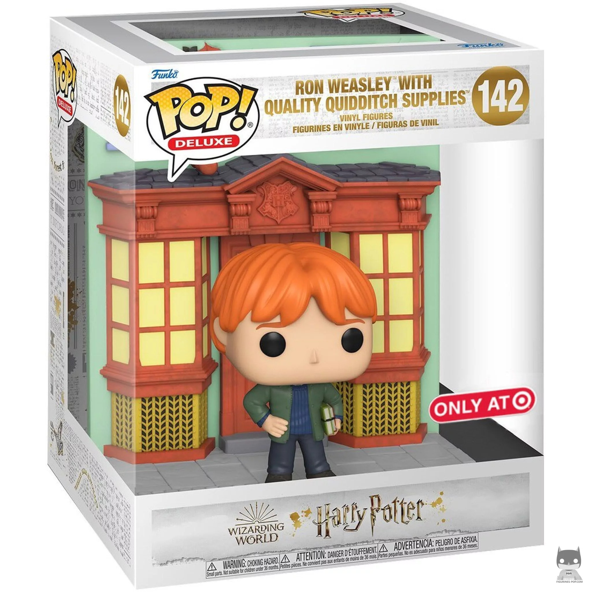 Ron Weasley with Quality Quidditch Supplies (Diagon Alley) Funko Pop! figure in its box