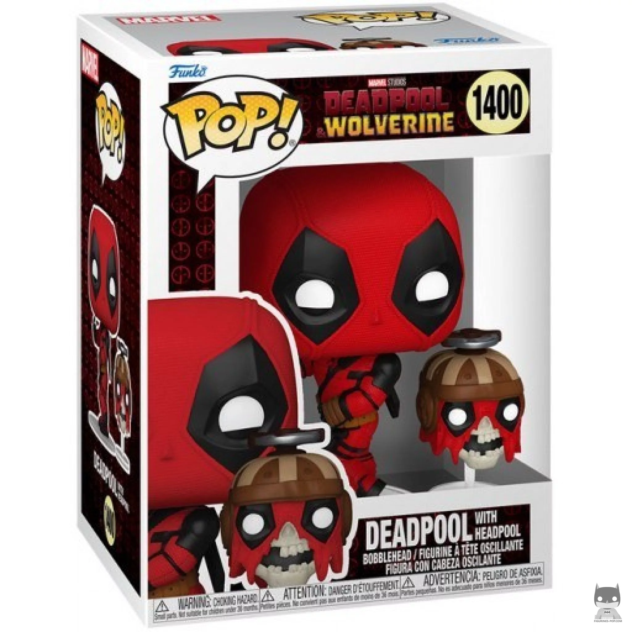 Deadpool with Headpool Funko Pop! figure in its box