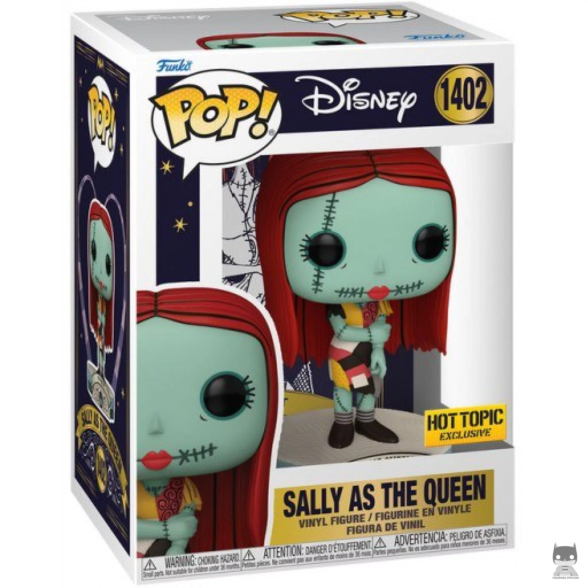 Sally as the Queen Funko Pop! figure in its box