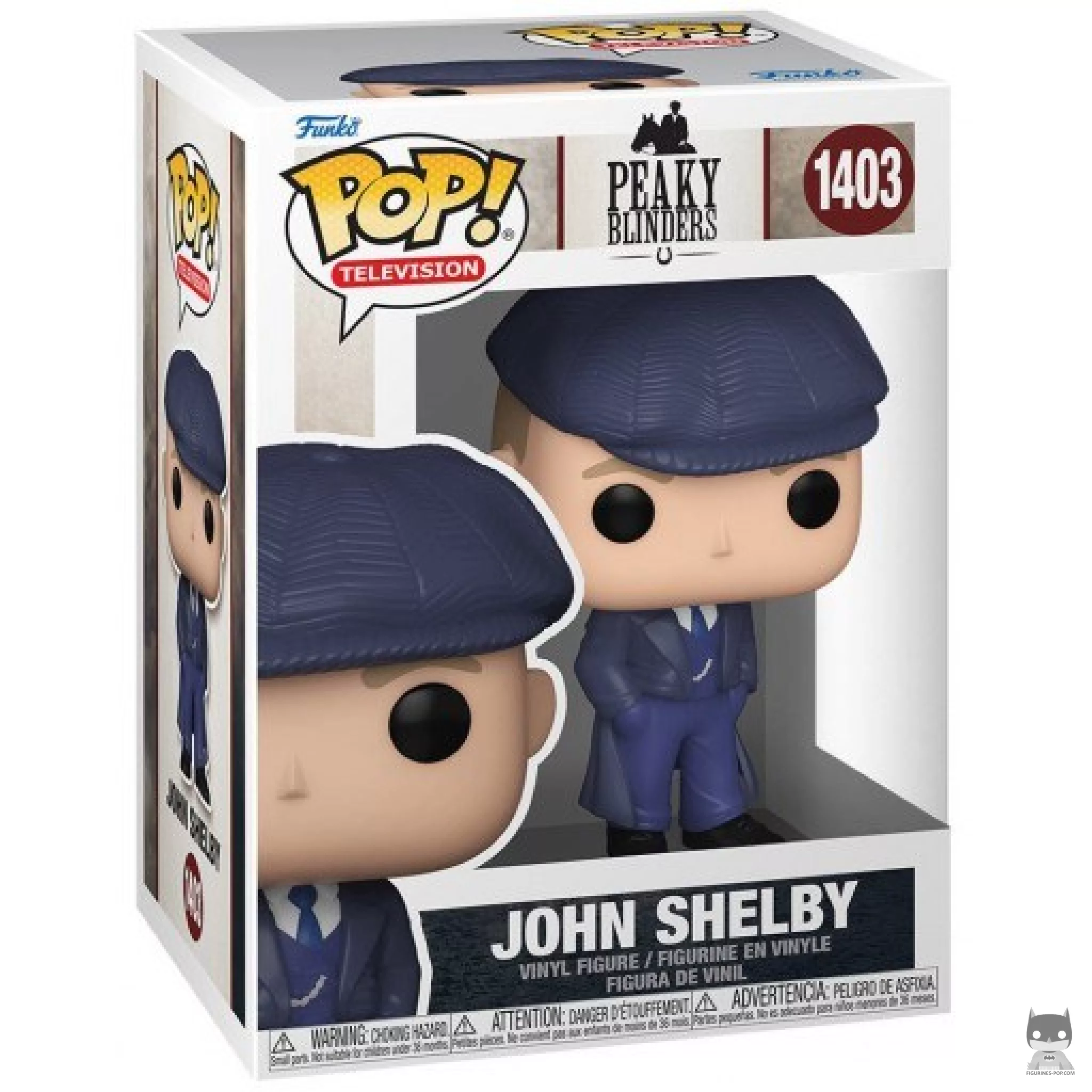 John Shelby Funko Pop! figure in its box