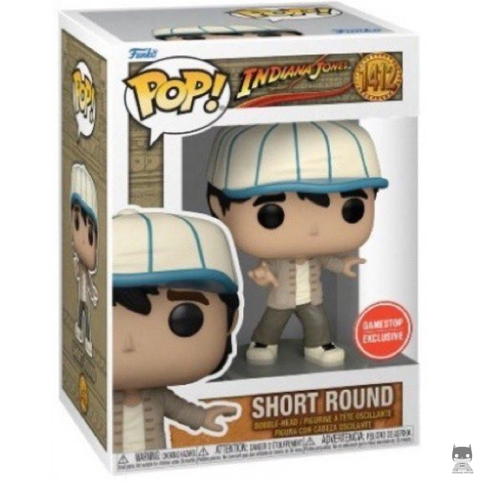 Short Round Funko Pop! figure in its box