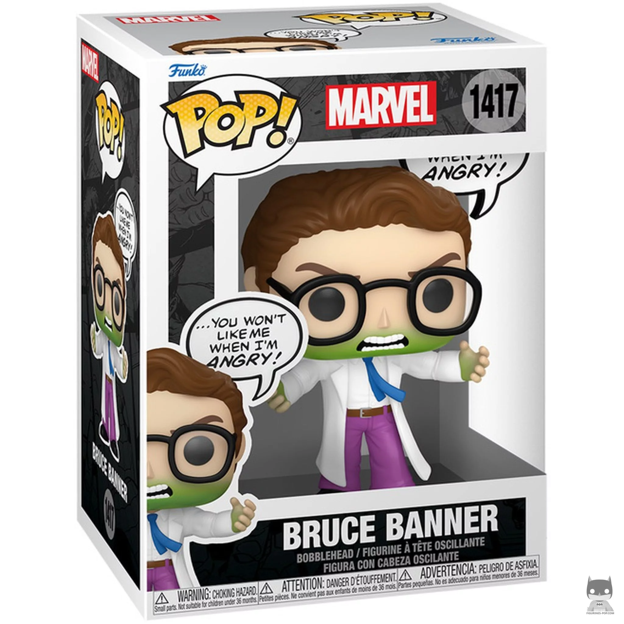 Bruce Banner (Don't Make Me Angry) Funko Pop! figure in its box