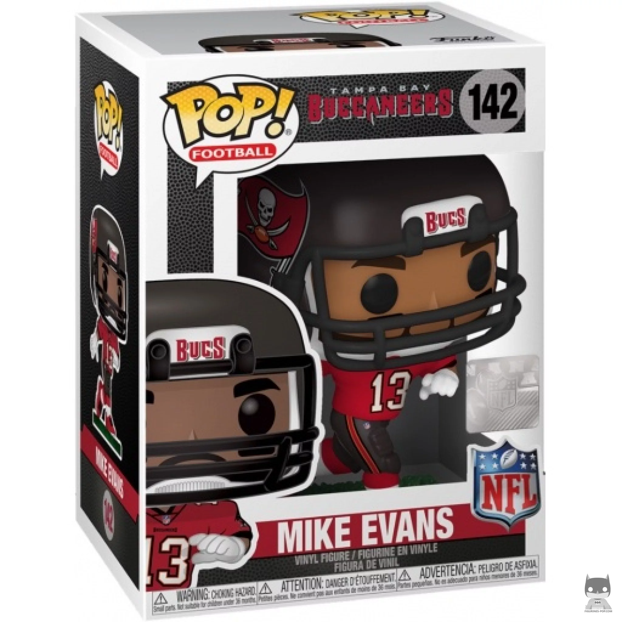Mike Evans Funko Pop! figure in its box