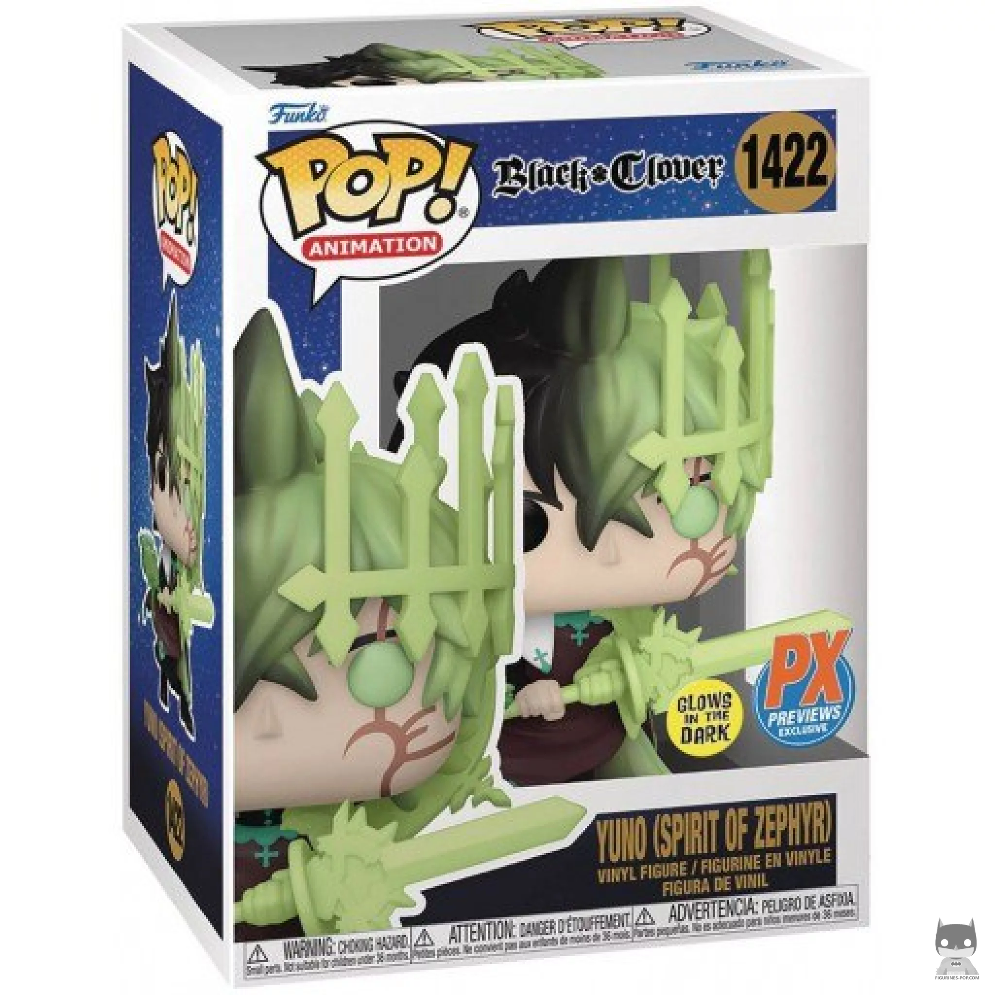 Yuno (Spirit of Zephyr) (Glow in the Dark) Funko Pop! figure in its box