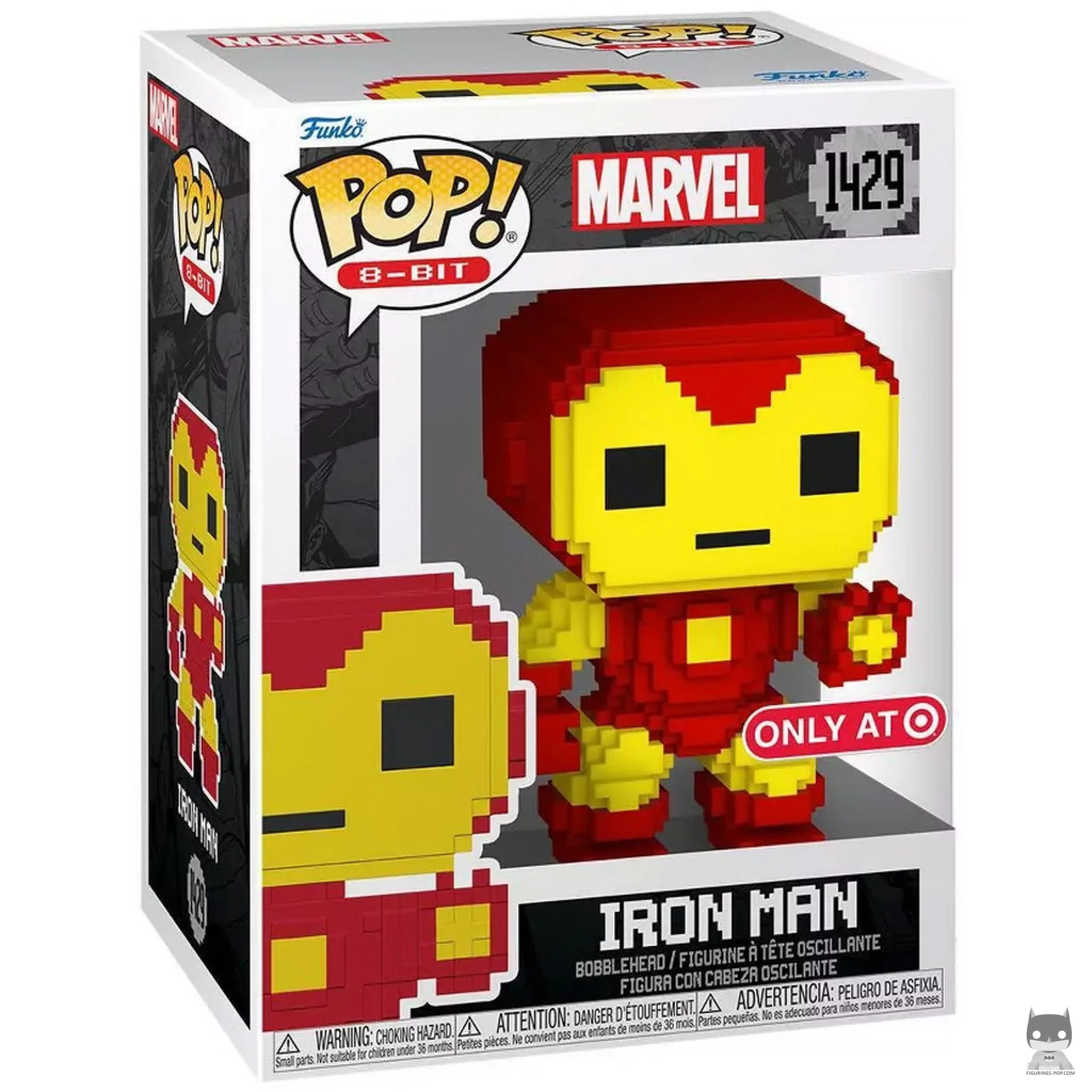 Iron Man (8-Bit) Funko Pop! figure in its box