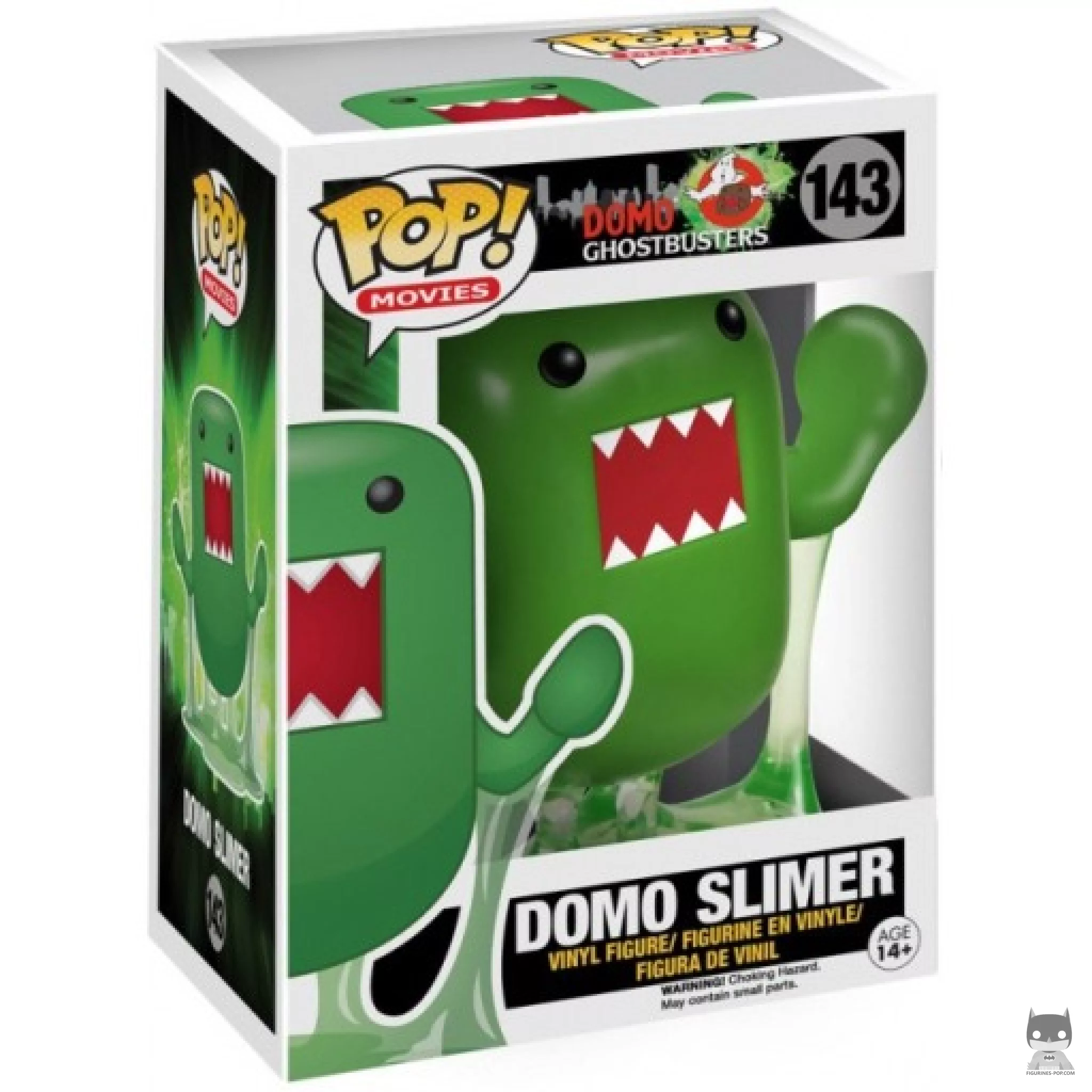 Domo as Slimer Funko Pop! figure in its box