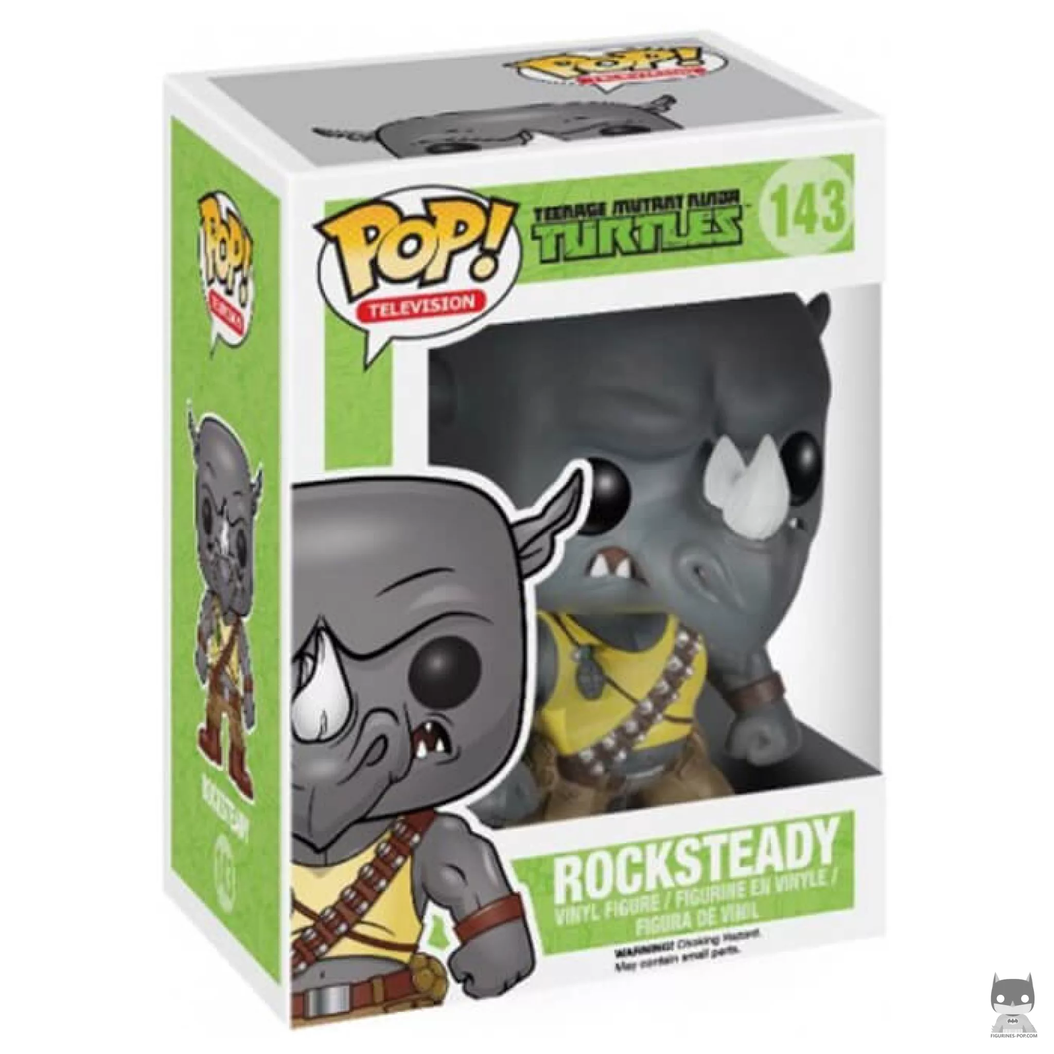 Rocksteady Funko Pop! figure in its box