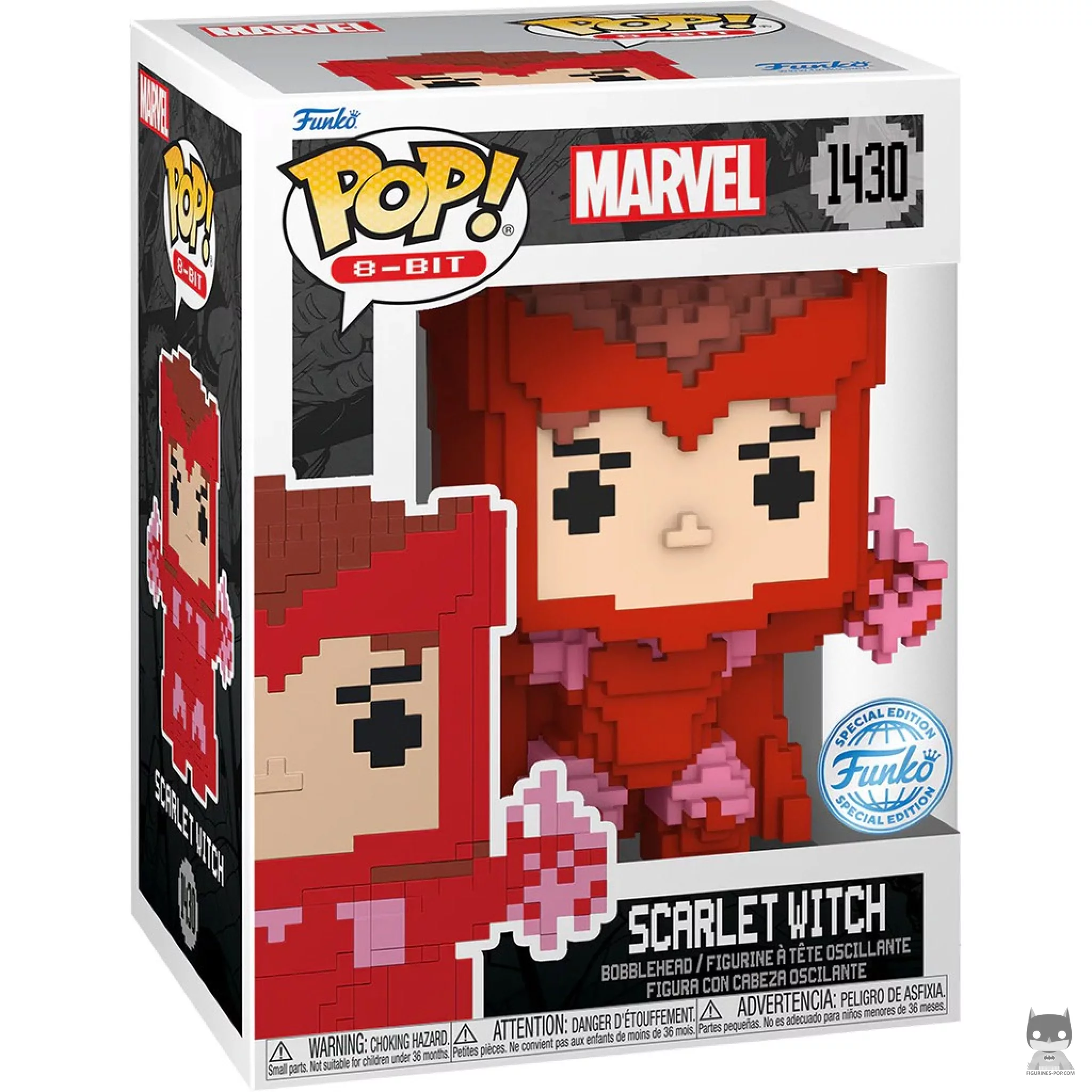 Scarlet Witch (8-Bit) Funko Pop! figure in its box