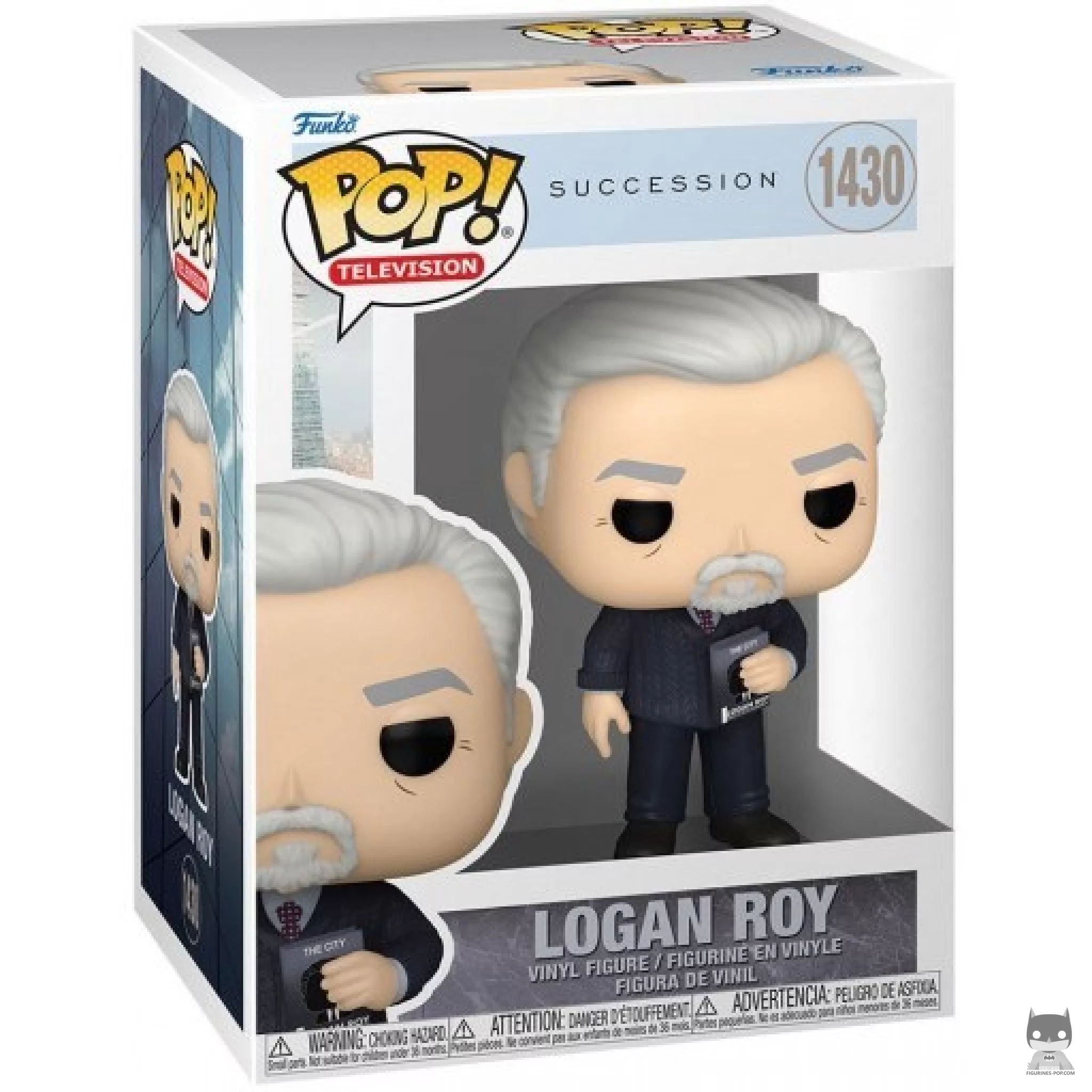 Logan Roy Funko Pop! figure in its box