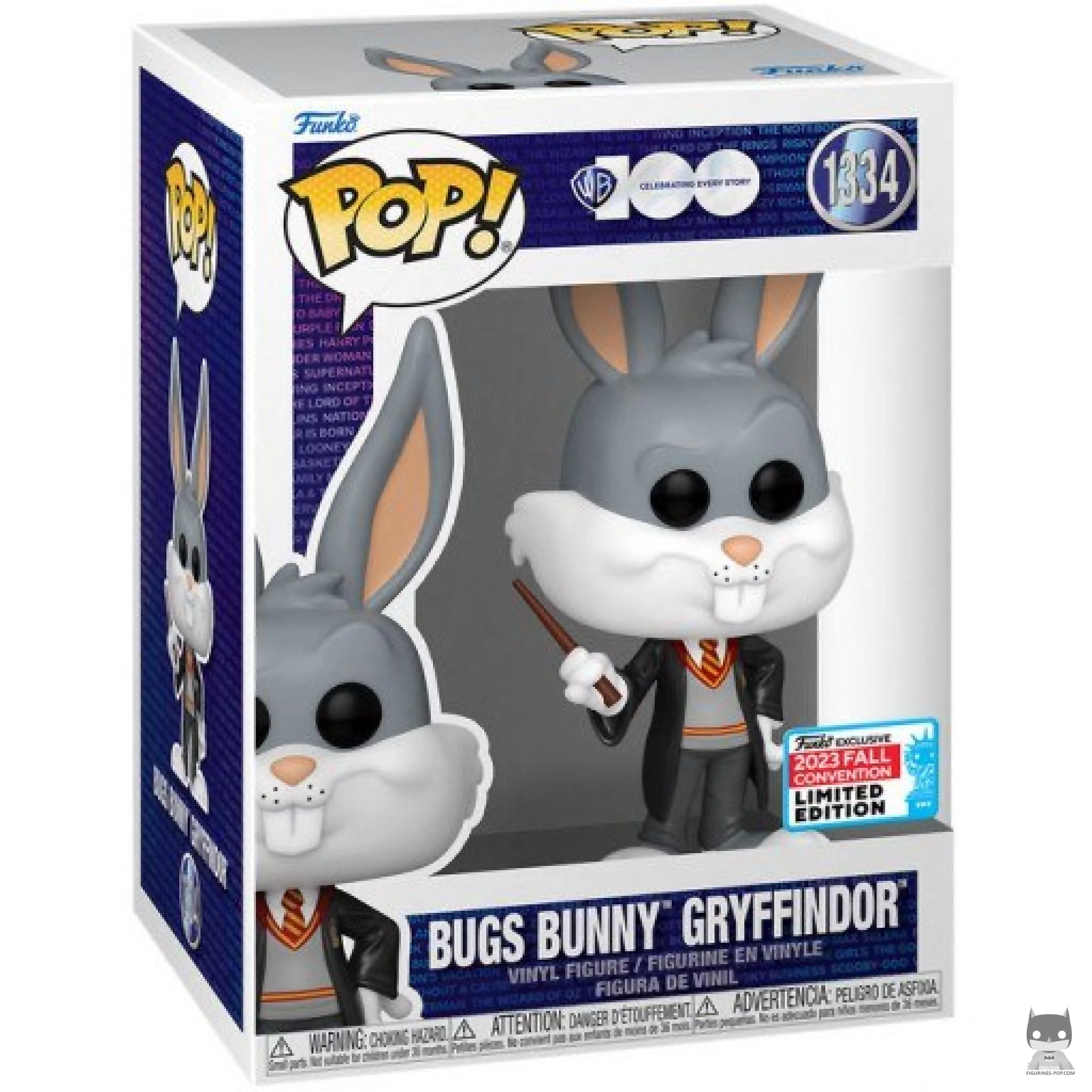 Bugs Bunny Gryffindor Funko Pop! figure in its box