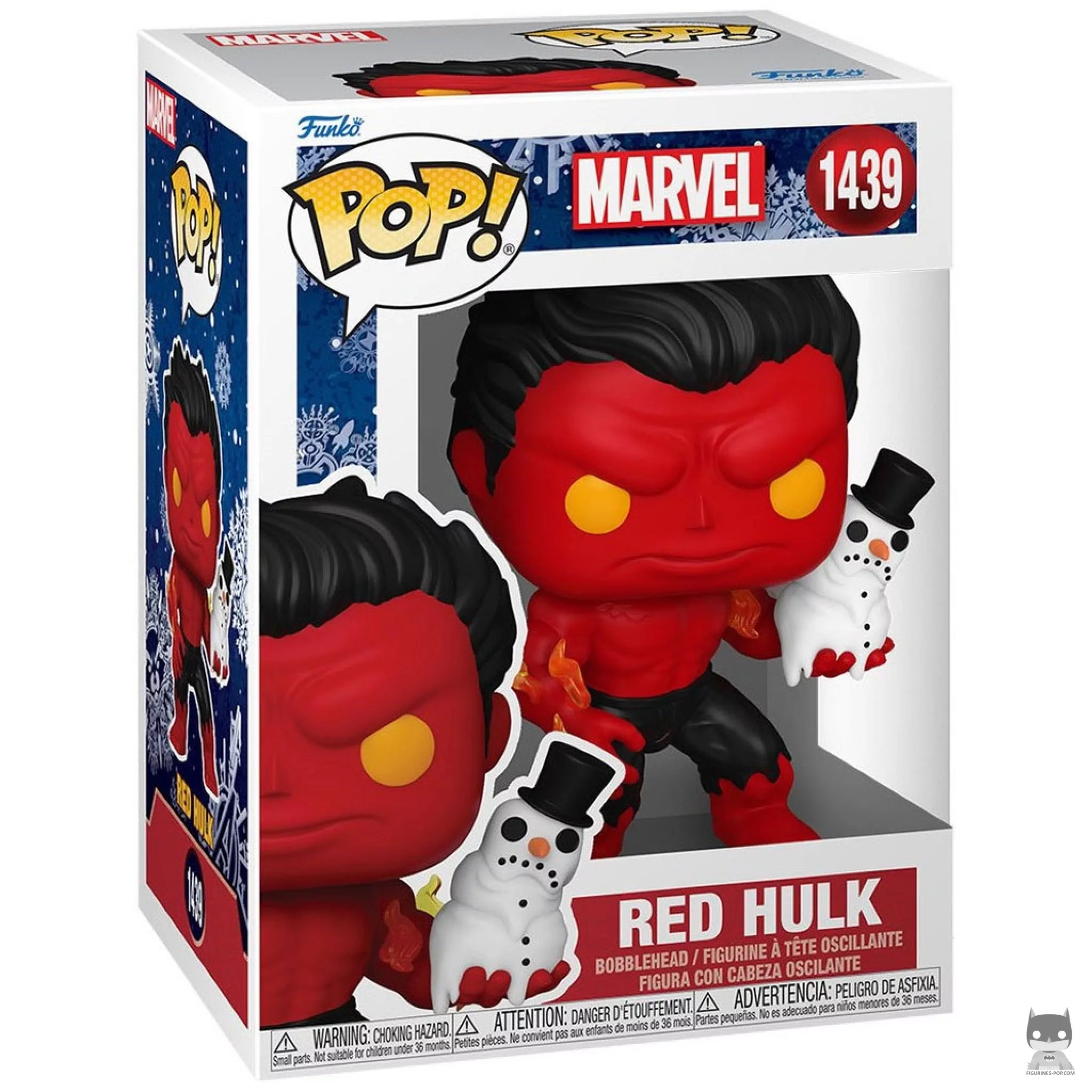 Red Hulk (Holiday) Funko Pop! figure in its box