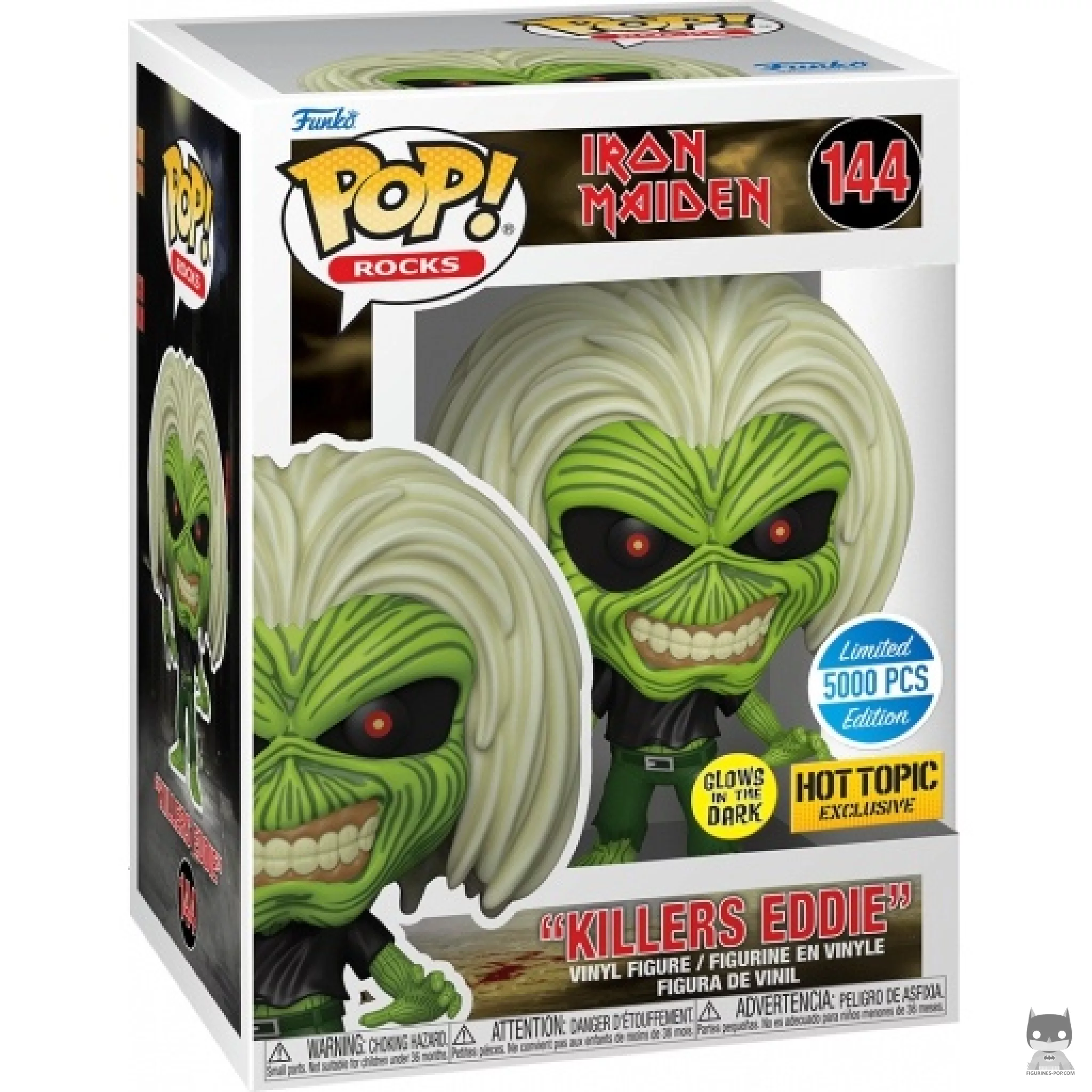 Killers Eddie (Glow in the Dark) Funko Pop! figure in its box