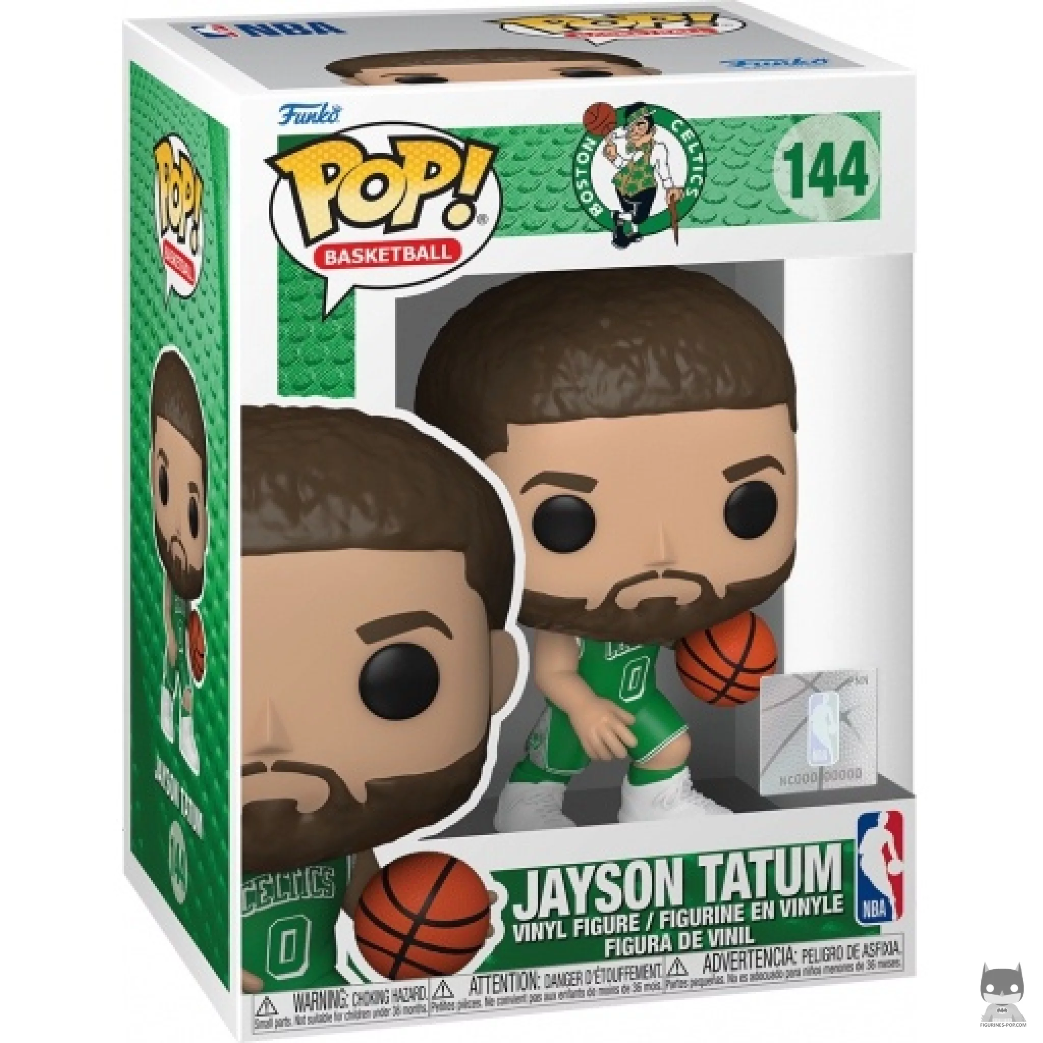 Jayson Tatum Funko Pop! figure in its box