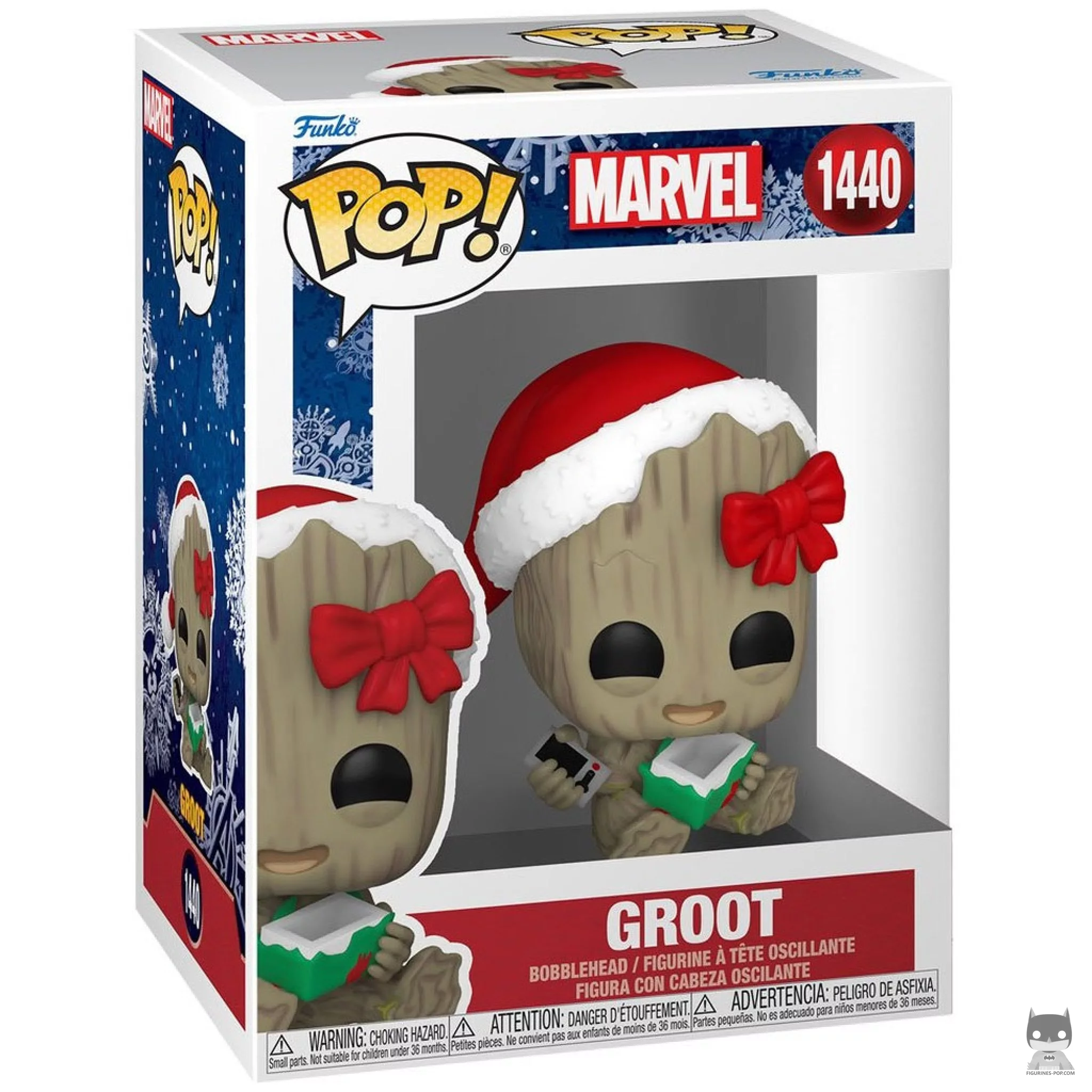 Groot (Holiday) Funko Pop! figure in its box