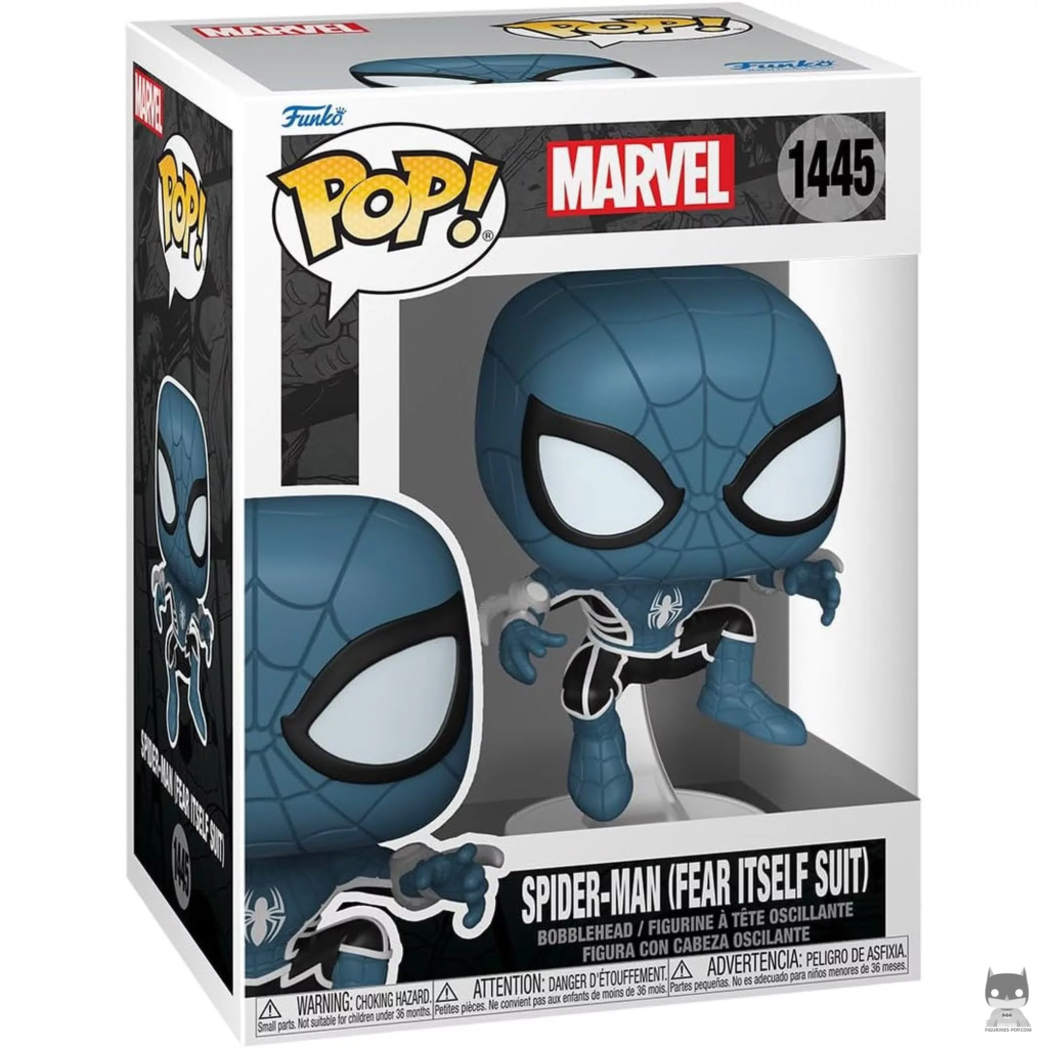 Spider-Man (Fear Itself Suit) (Glow in the Dark) Funko Pop! figure in its box