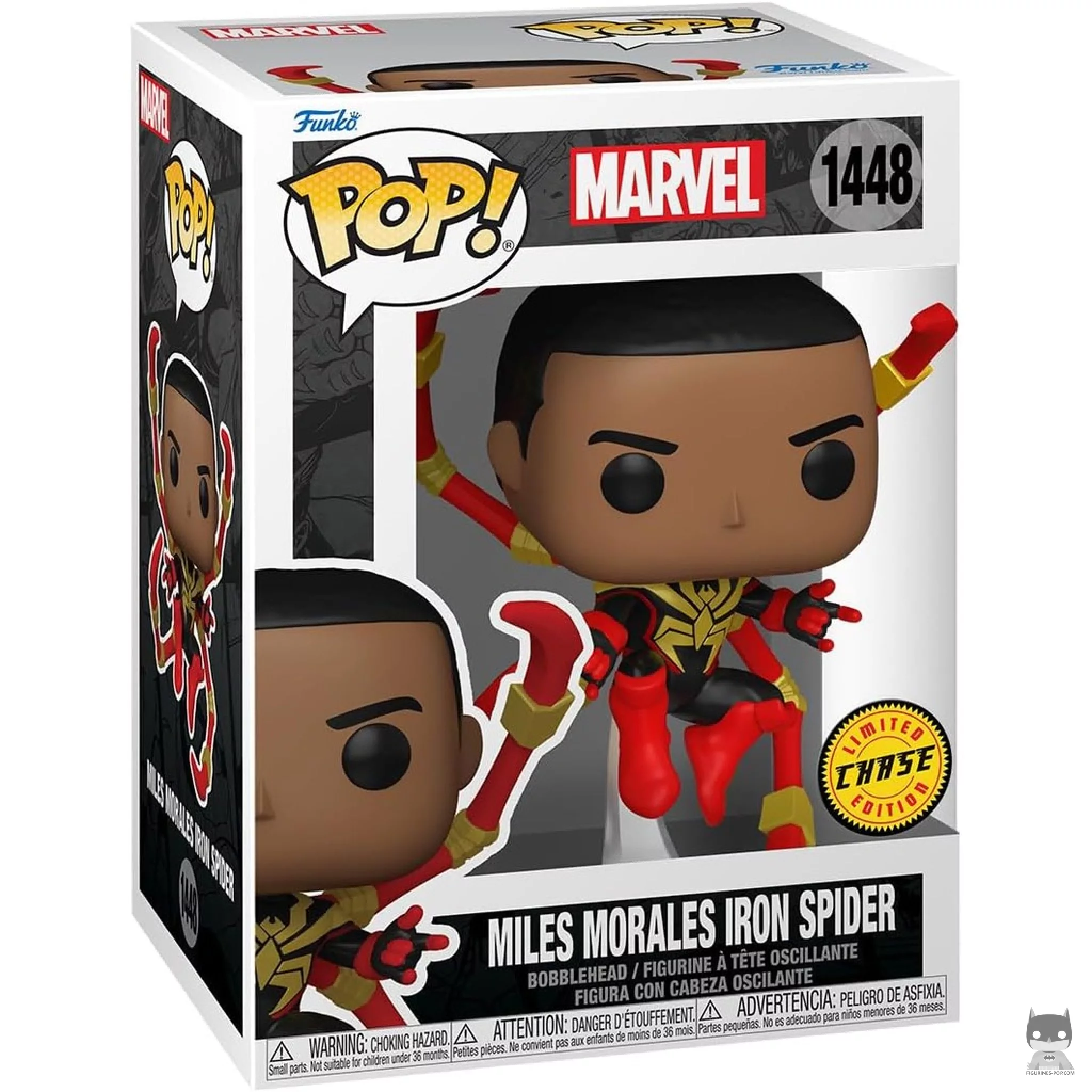 Miles Morales Iron Spider (Chase) Funko Pop! figure in its box