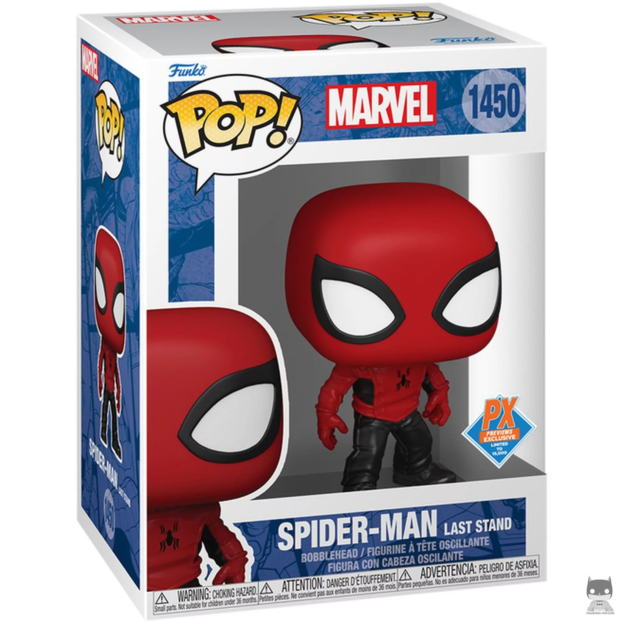 Spider-Man (Last Stand) Funko Pop! figure in its box