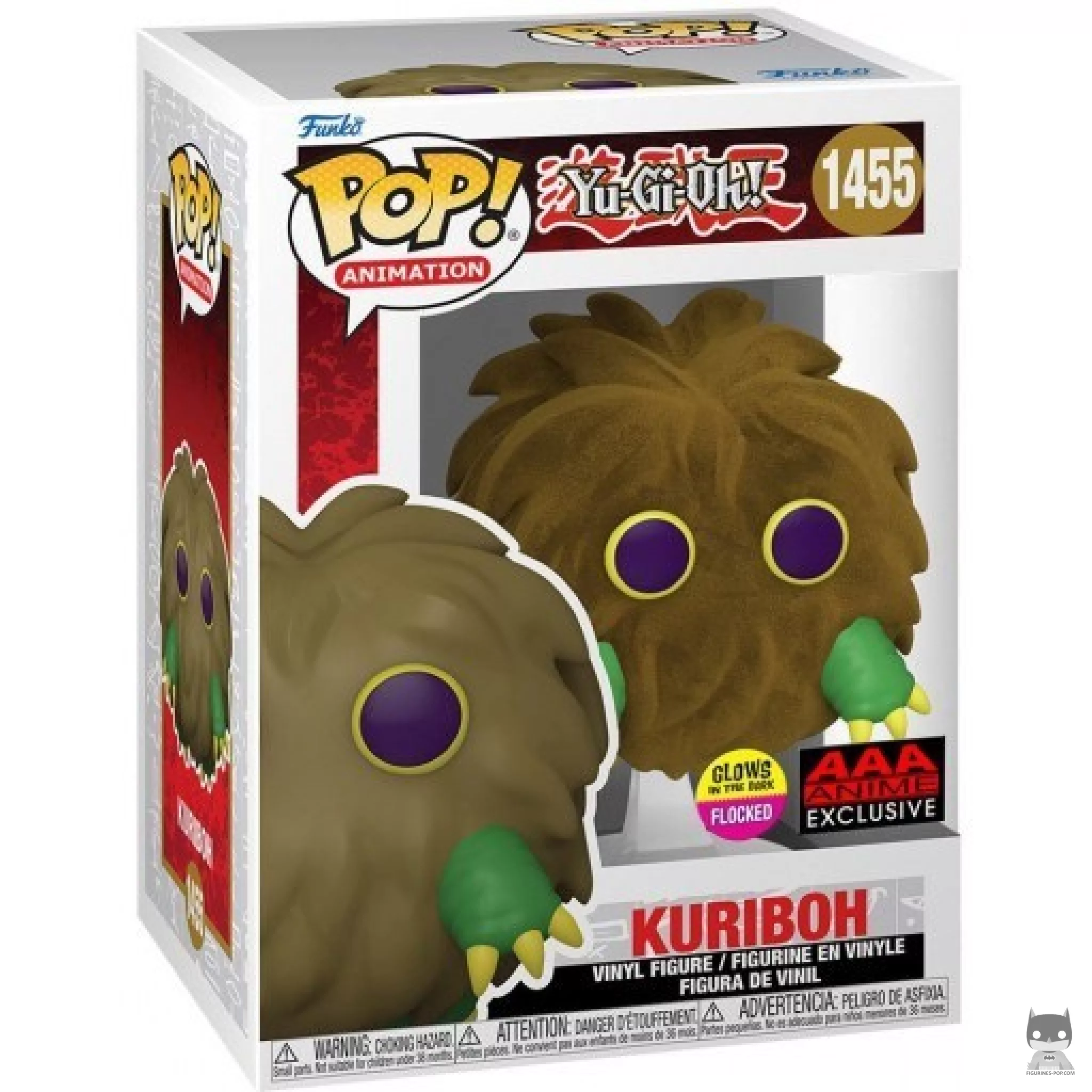 Kuriboh (Flocked & Glow in the Dark) Funko Pop! figure in its box