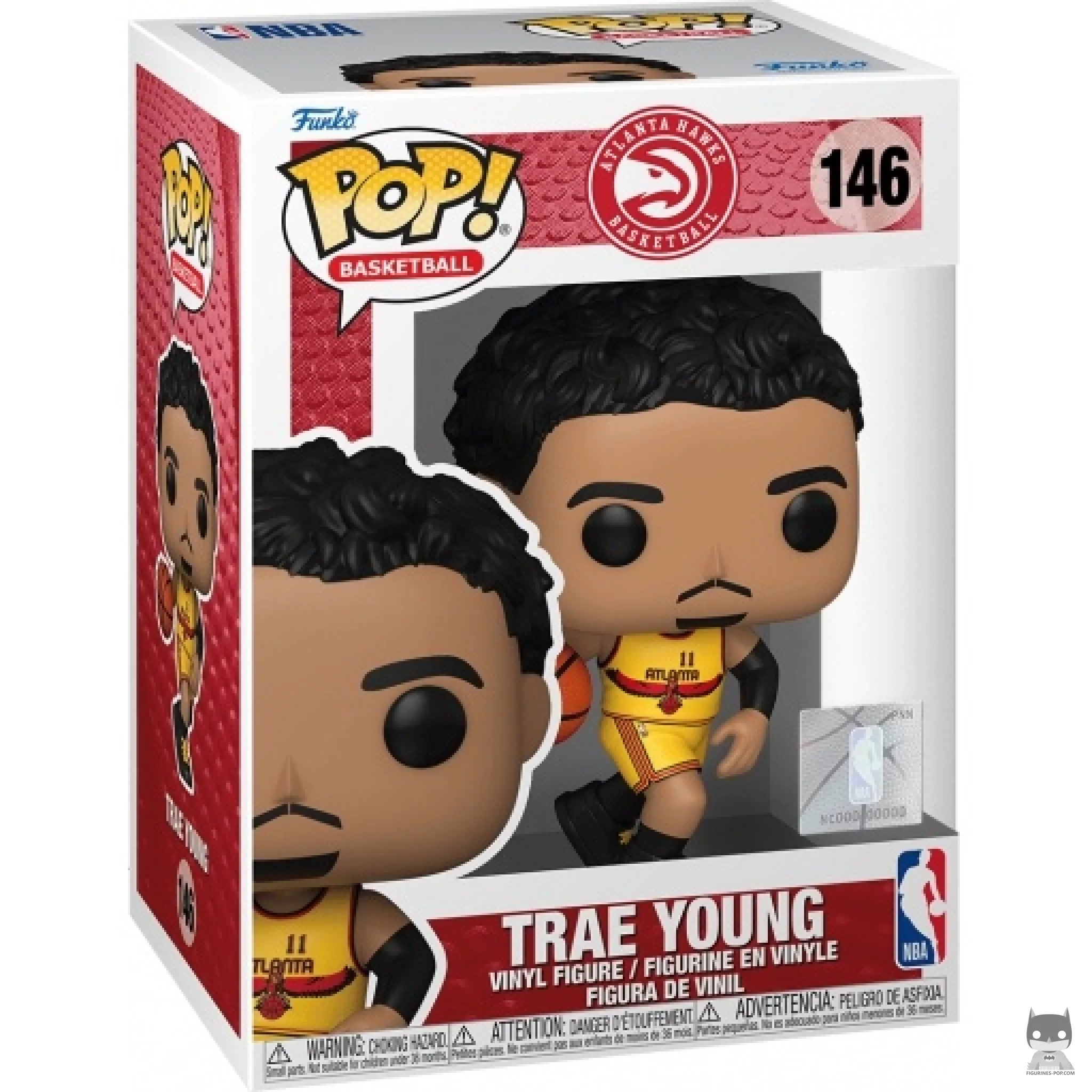 Trae Young Funko Pop! figure in its box