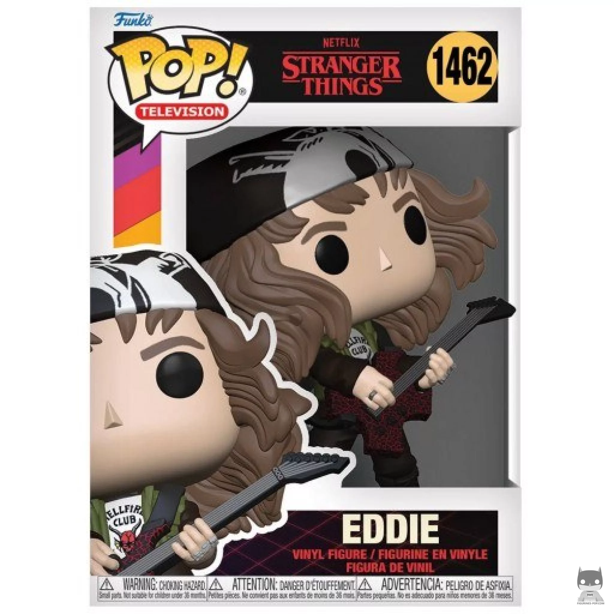 Eddie Funko Pop! figure in its box