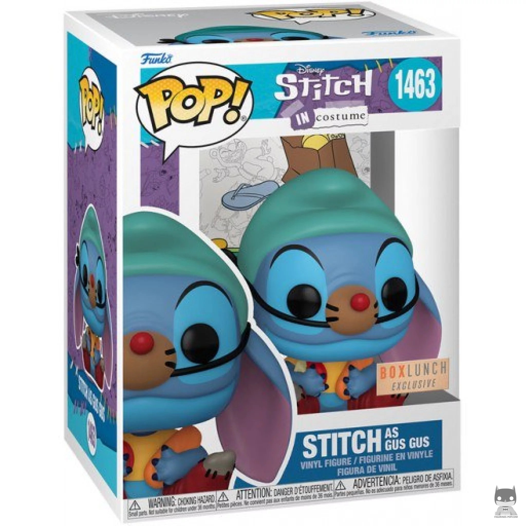 Stitch as Gus Gus Funko Pop! figure in its box