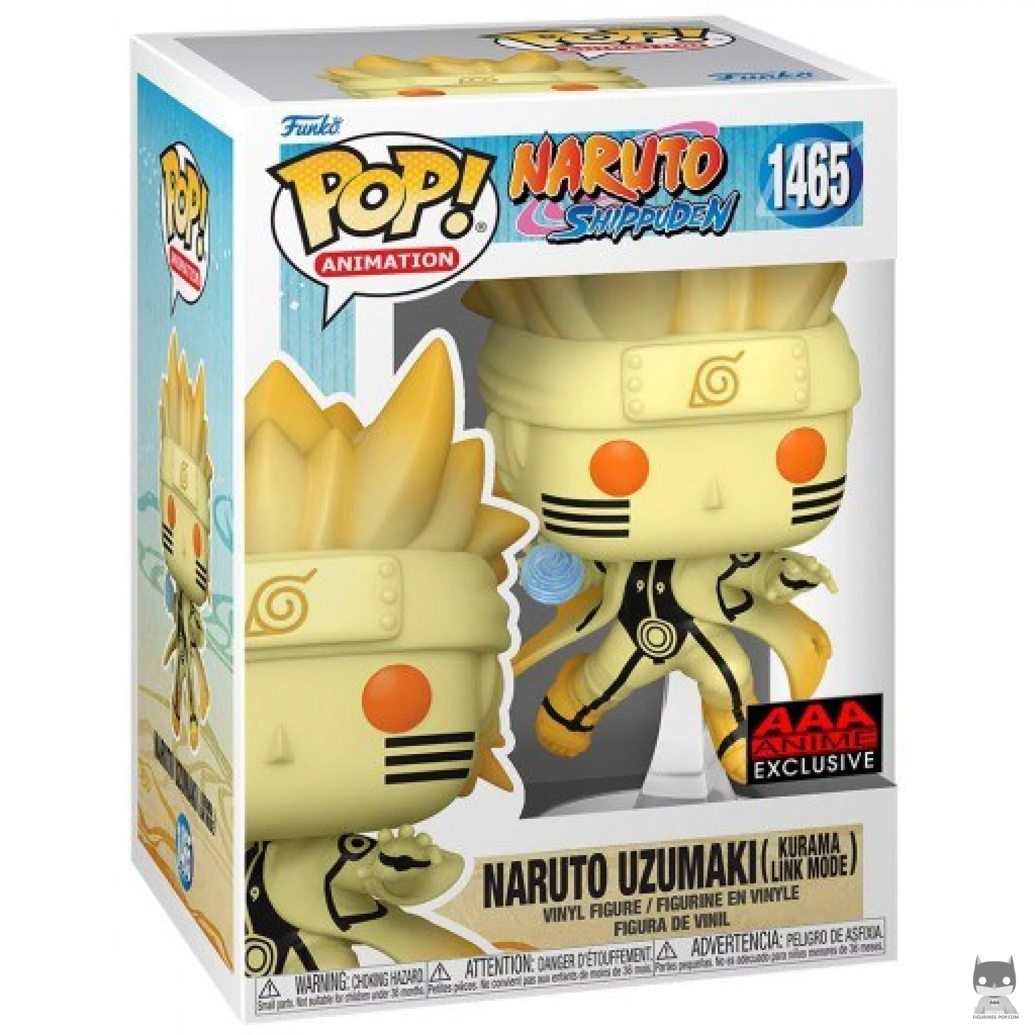 Naruto Uzumaki (Kurama Link Mode) Funko Pop! figure in its box