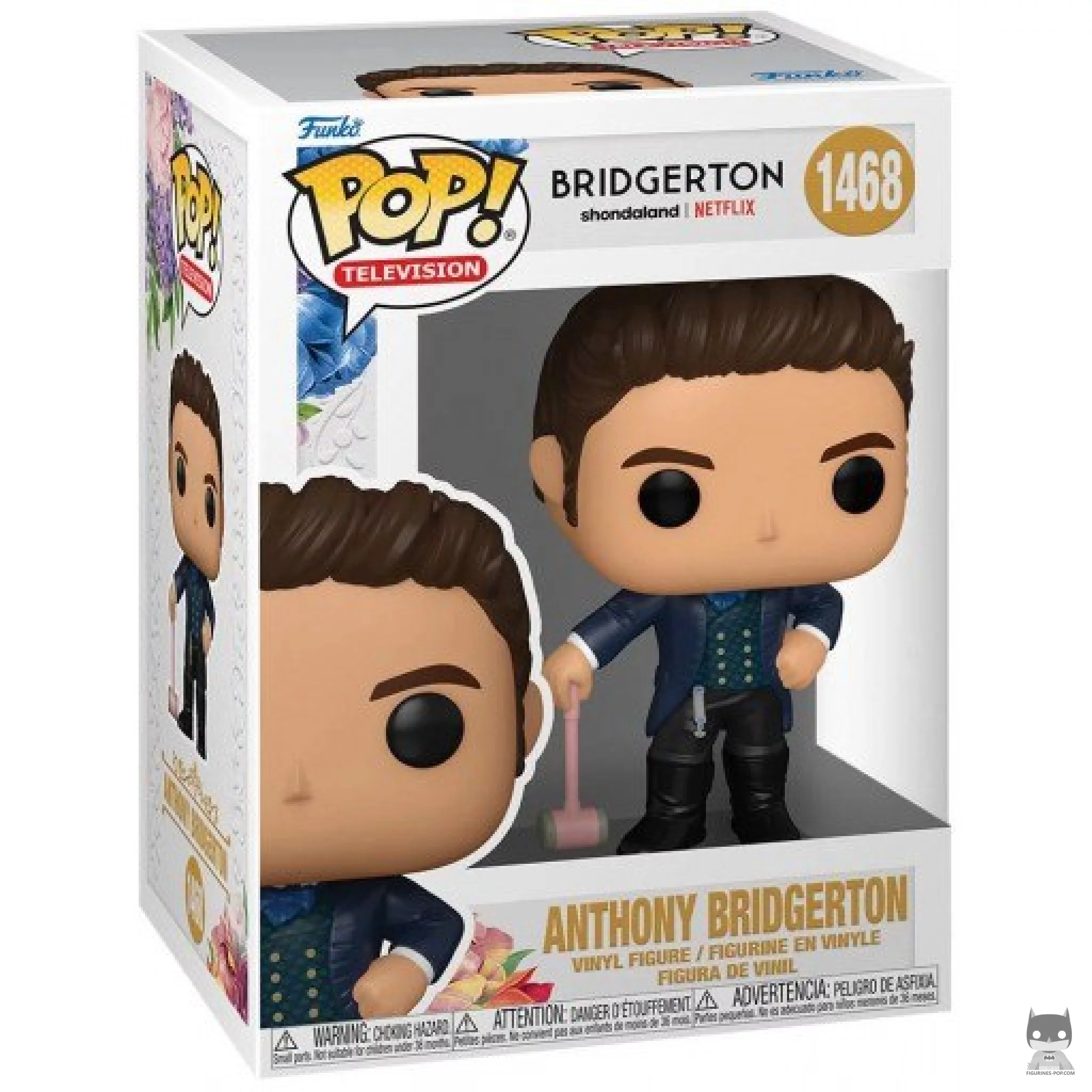Anthony Bridgerton Funko Pop! figure in its box