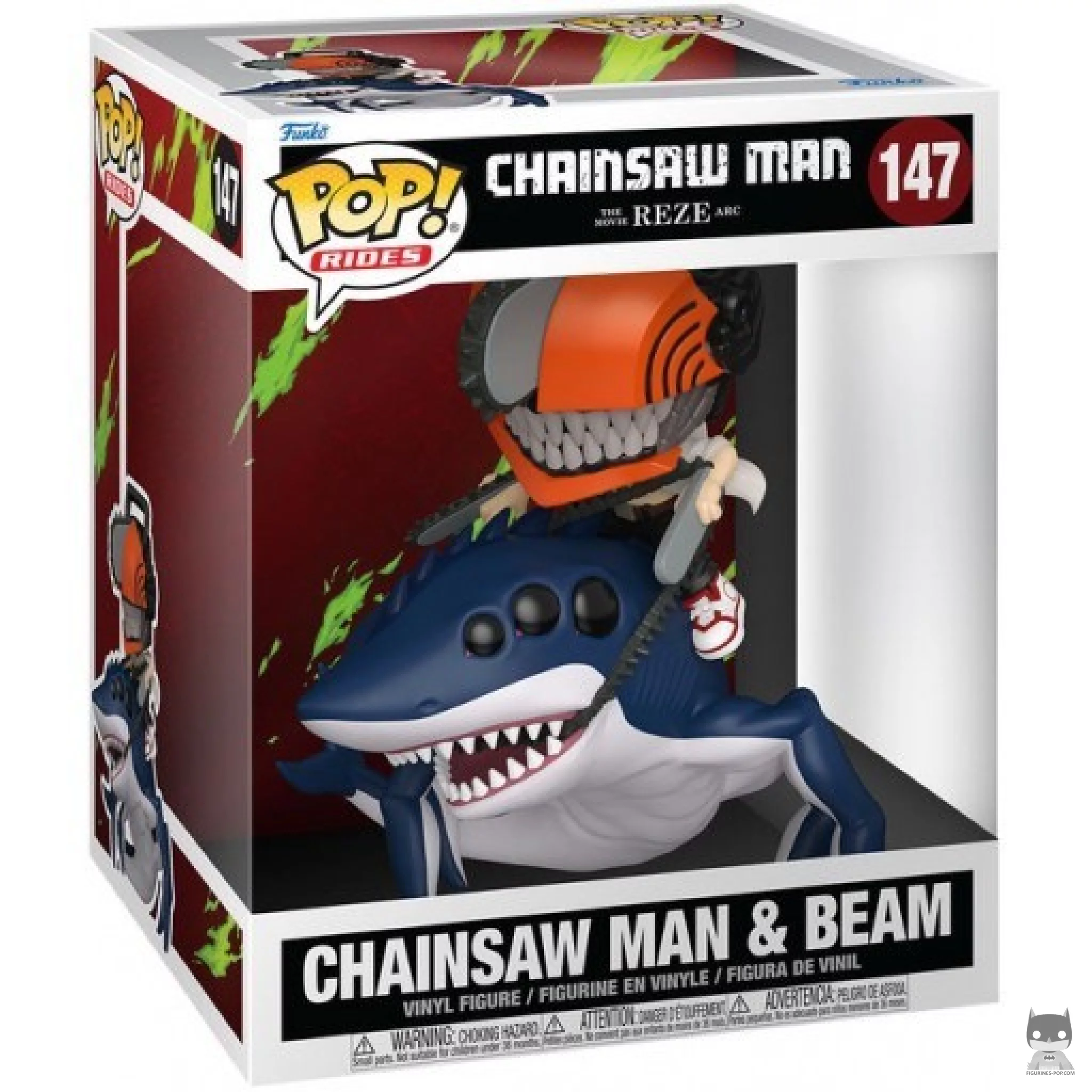 Chainsaw Man & Beam Funko Pop! figure in its box