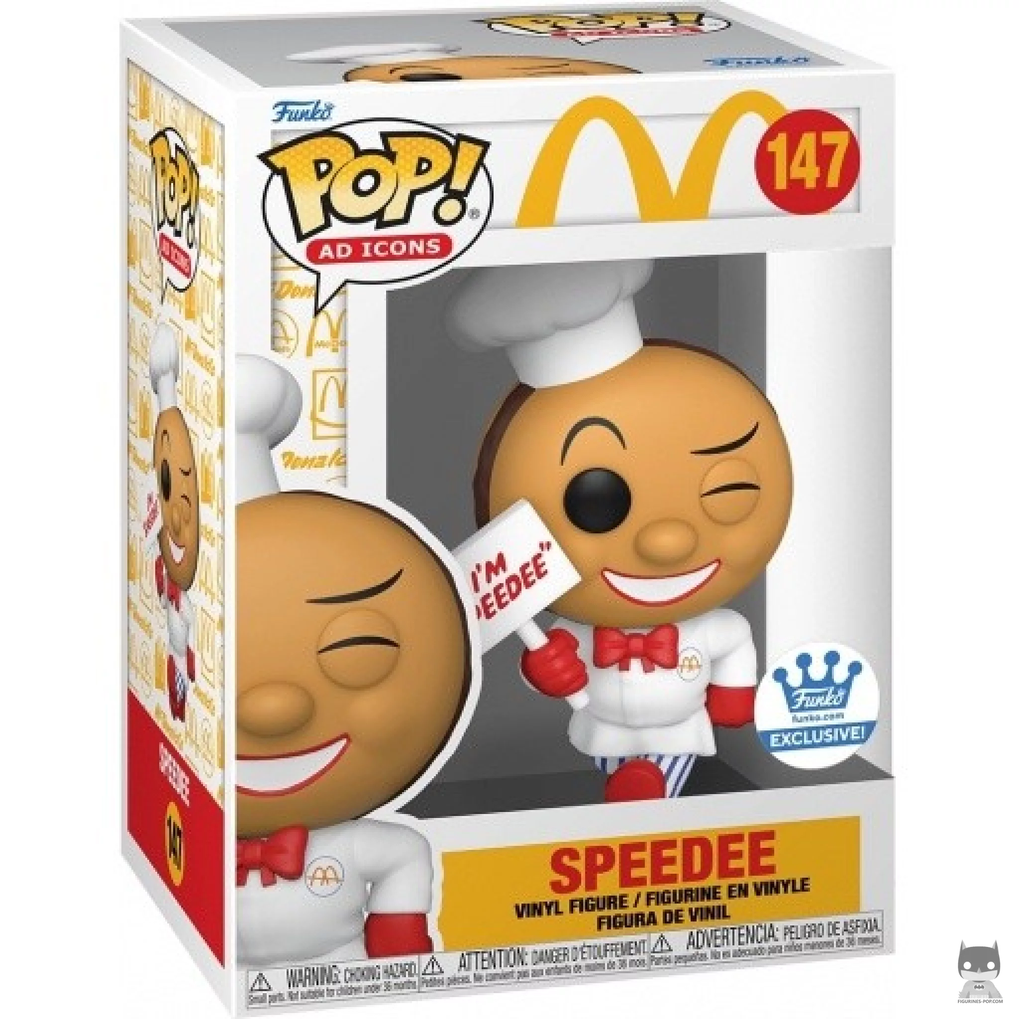 Speedee Funko Pop! figure in its box