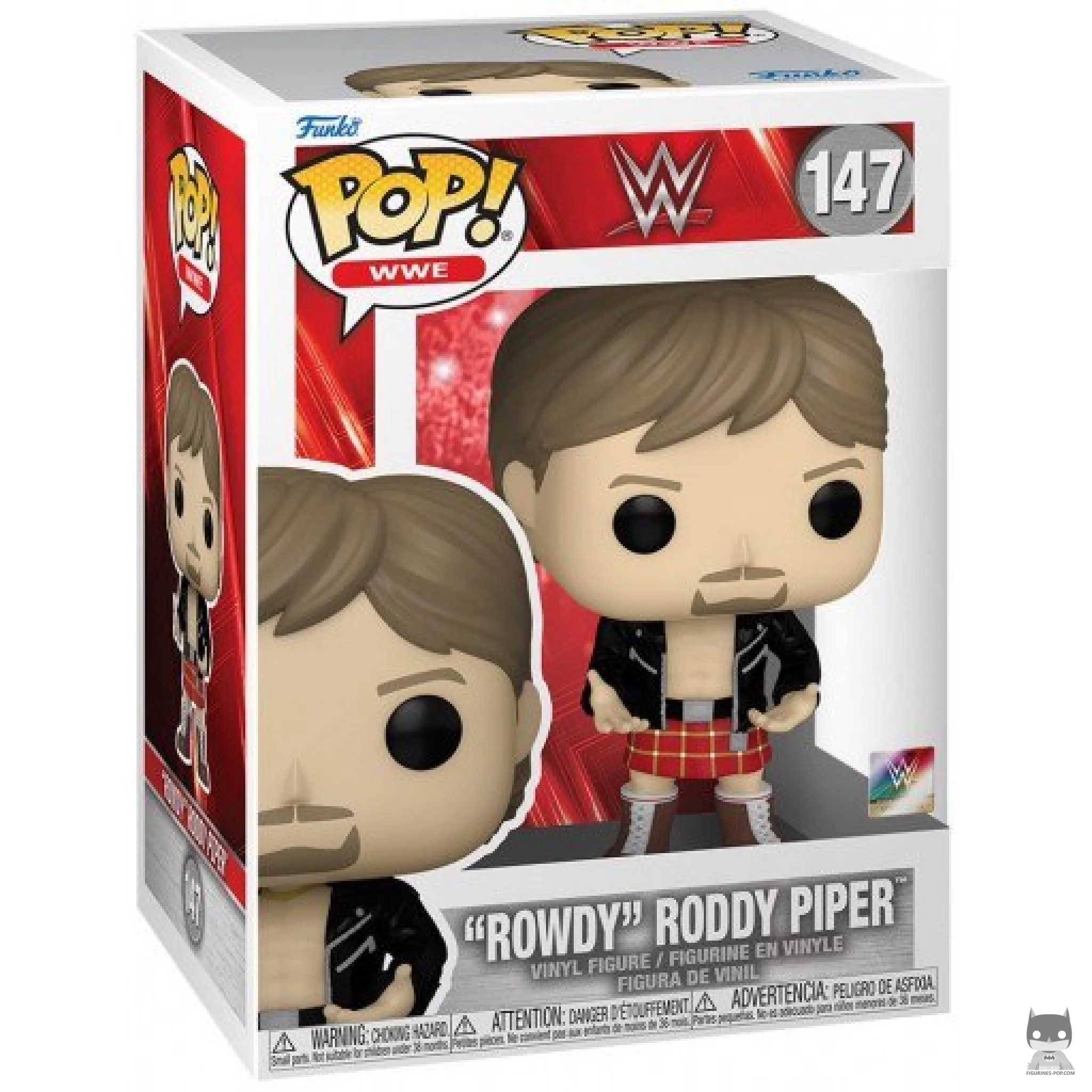 "Rowdy" Roddy Piper Funko Pop! figure in its box
