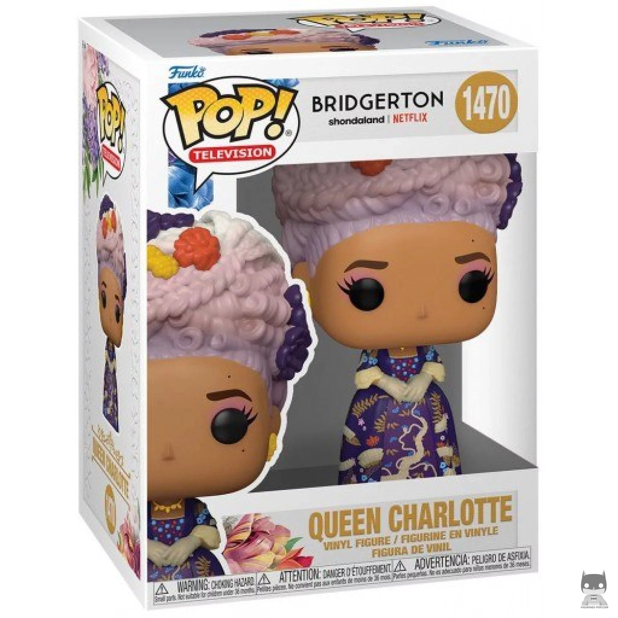 Queen Charlotte Funko Pop! figure in its box