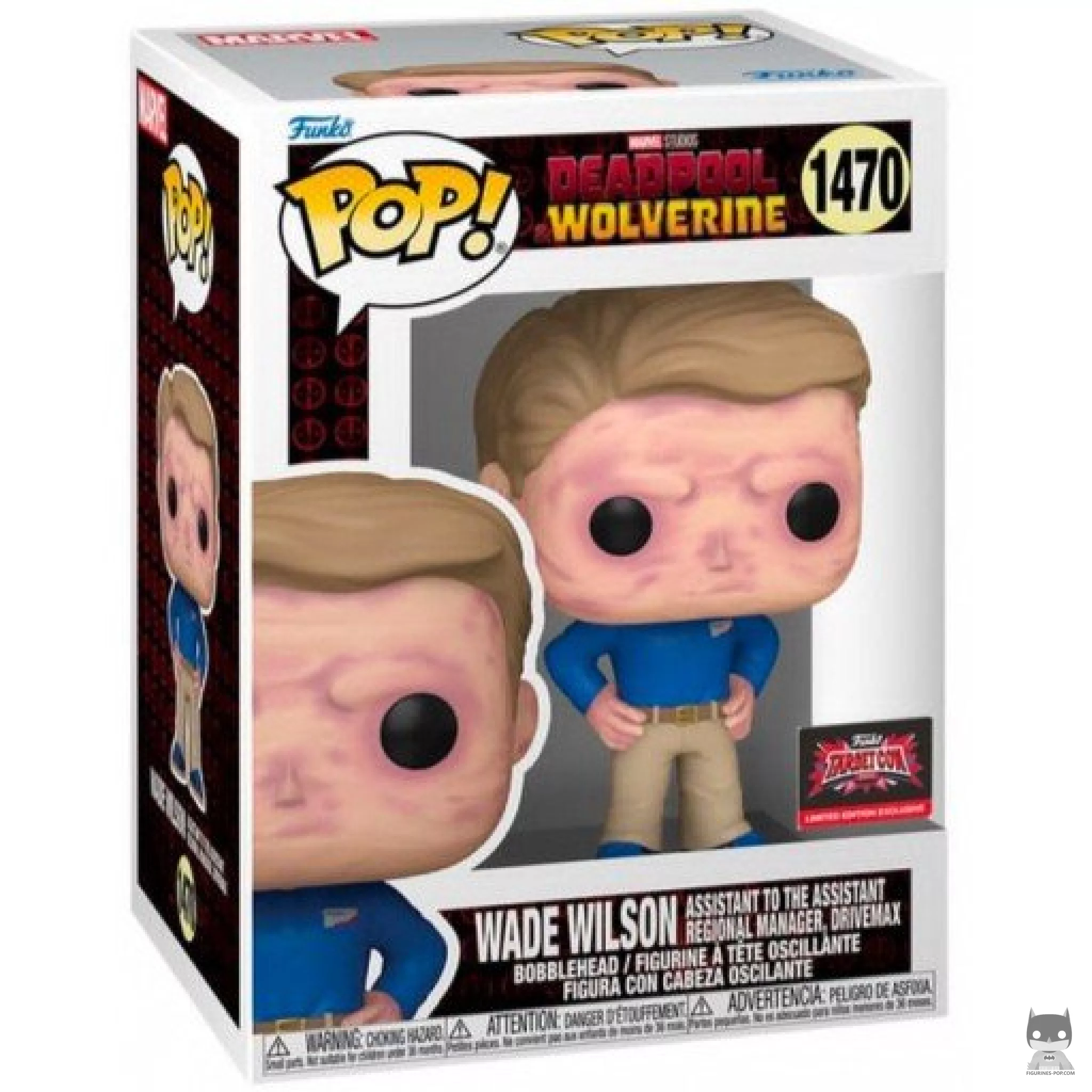 Wade Wilson Assistant To The Assistant Regional Manager, Drivemax Funko Pop! figure in its box