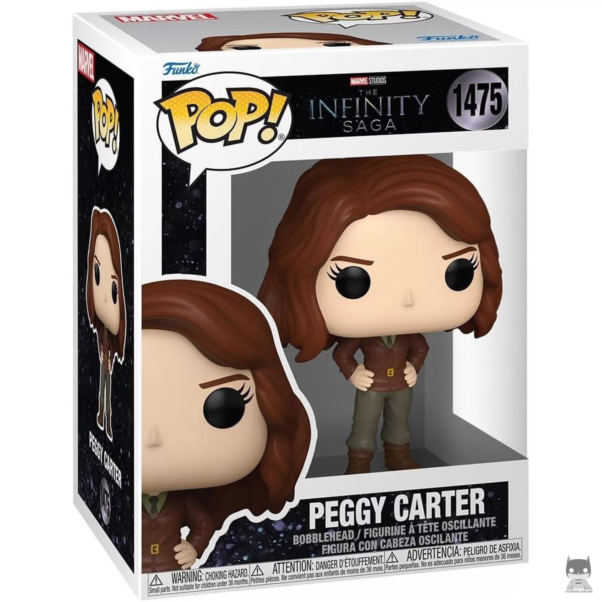 Peggy Carter Funko Pop! figure in its box