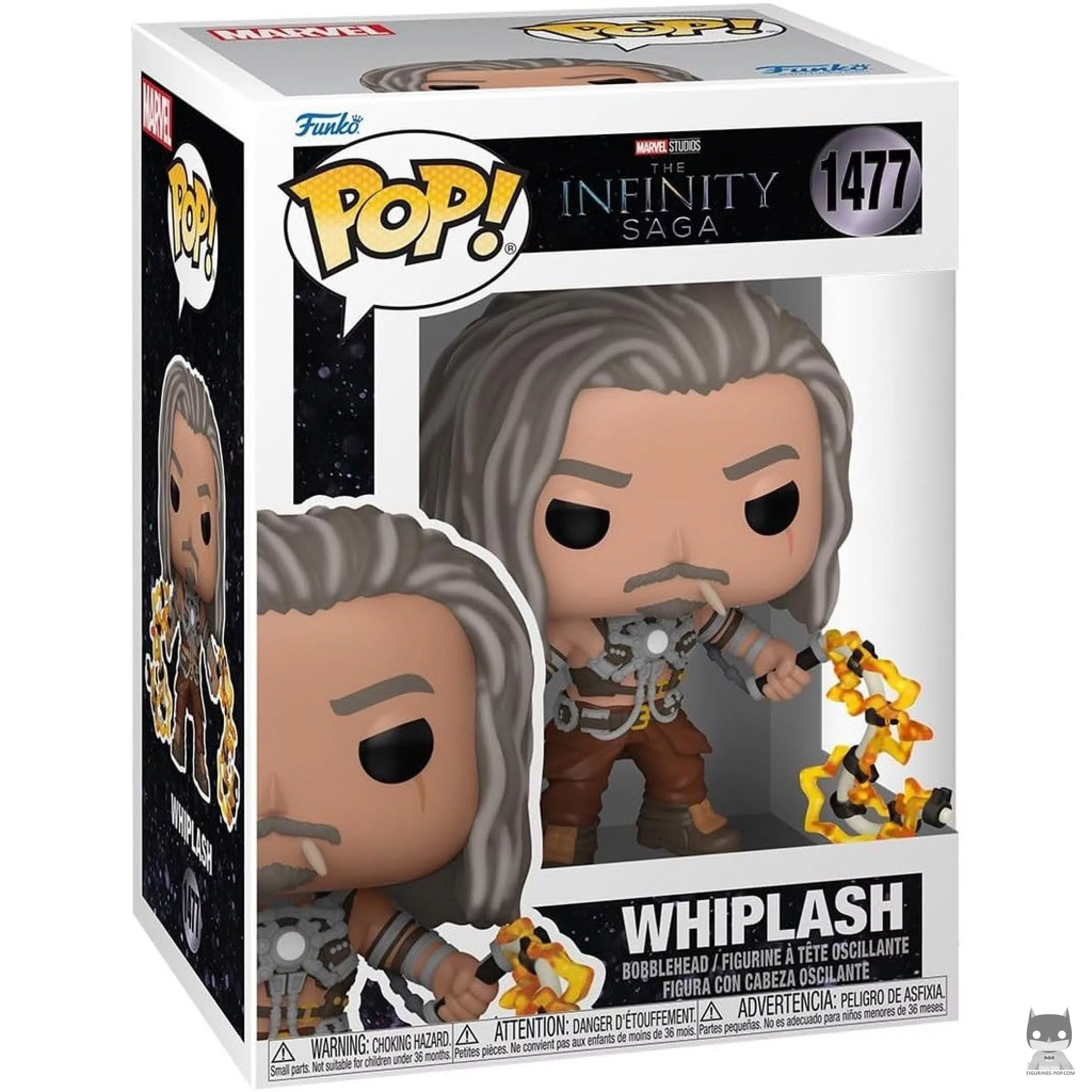 Whiplash Funko Pop! figure in its box