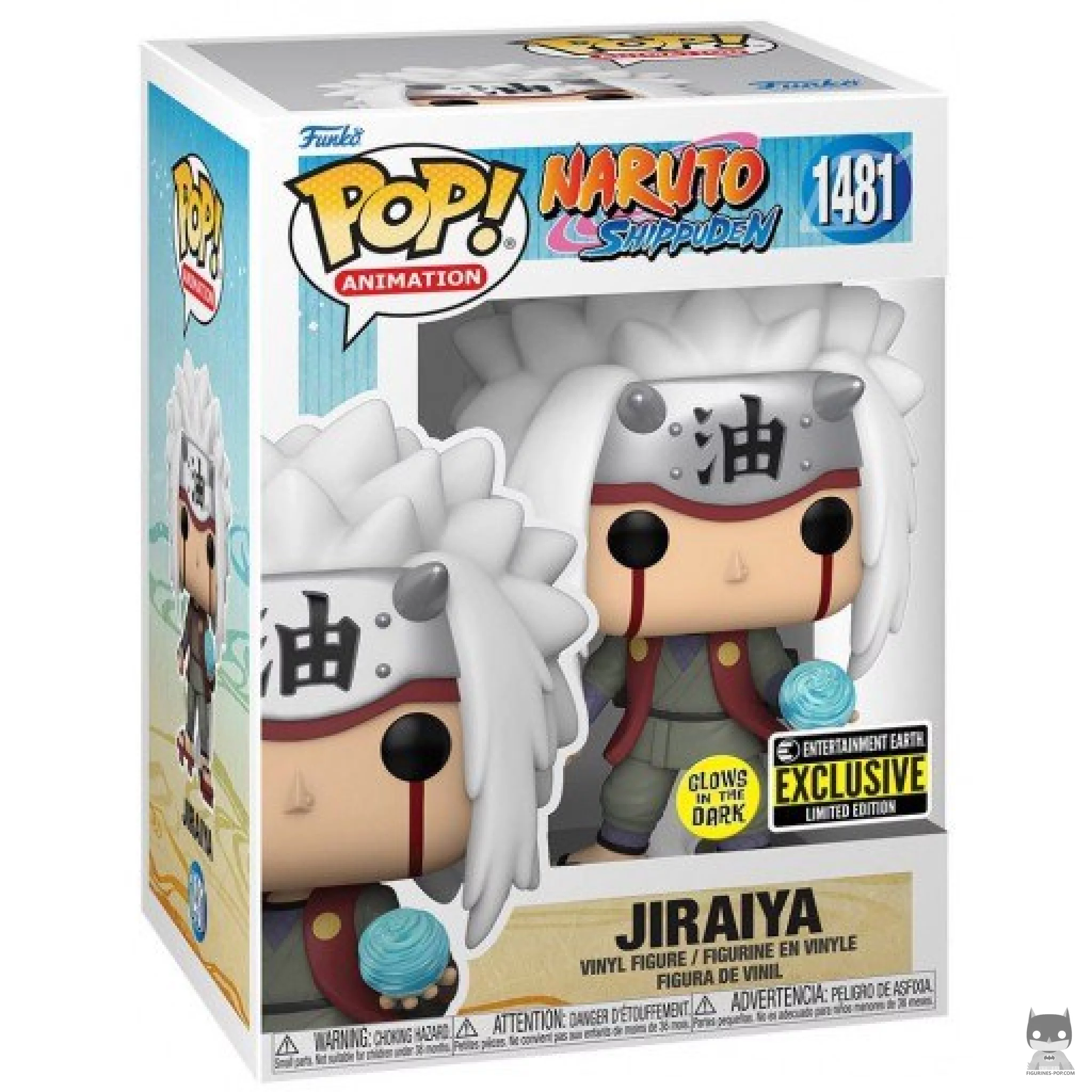 Jiraiya (Glow in the Dark) Funko Pop! figure in its box