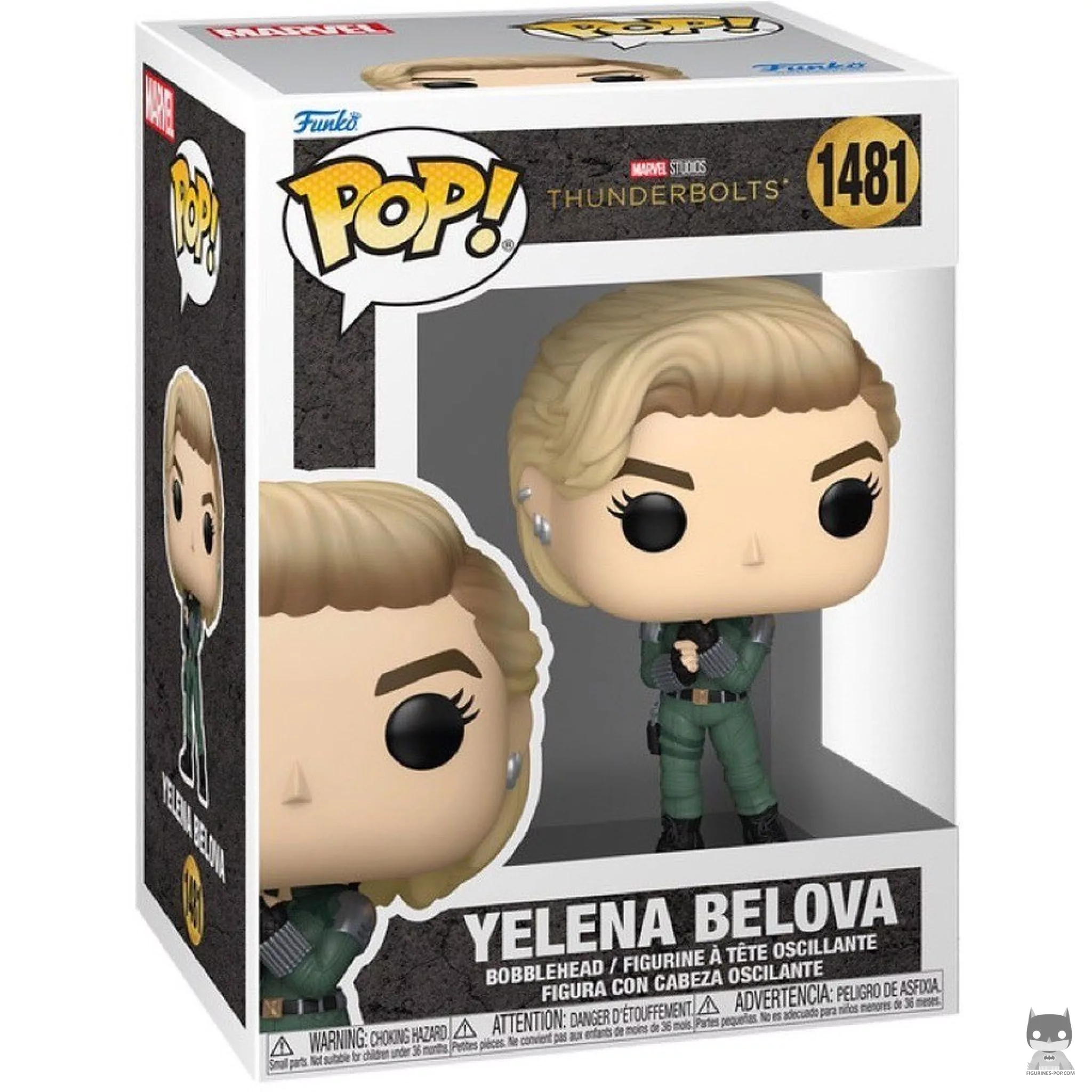 Yelena Belova Funko Pop! figure in its box