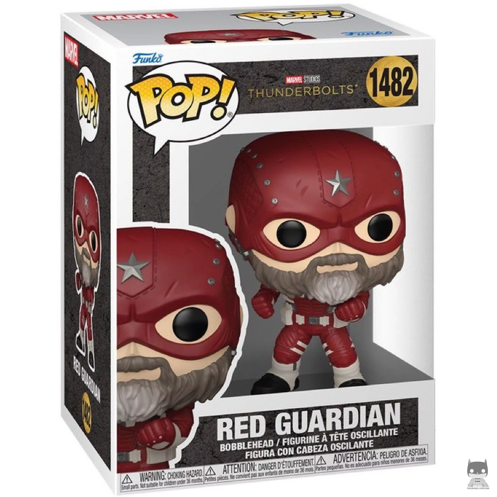 Red Guardian Funko Pop! figure in its box