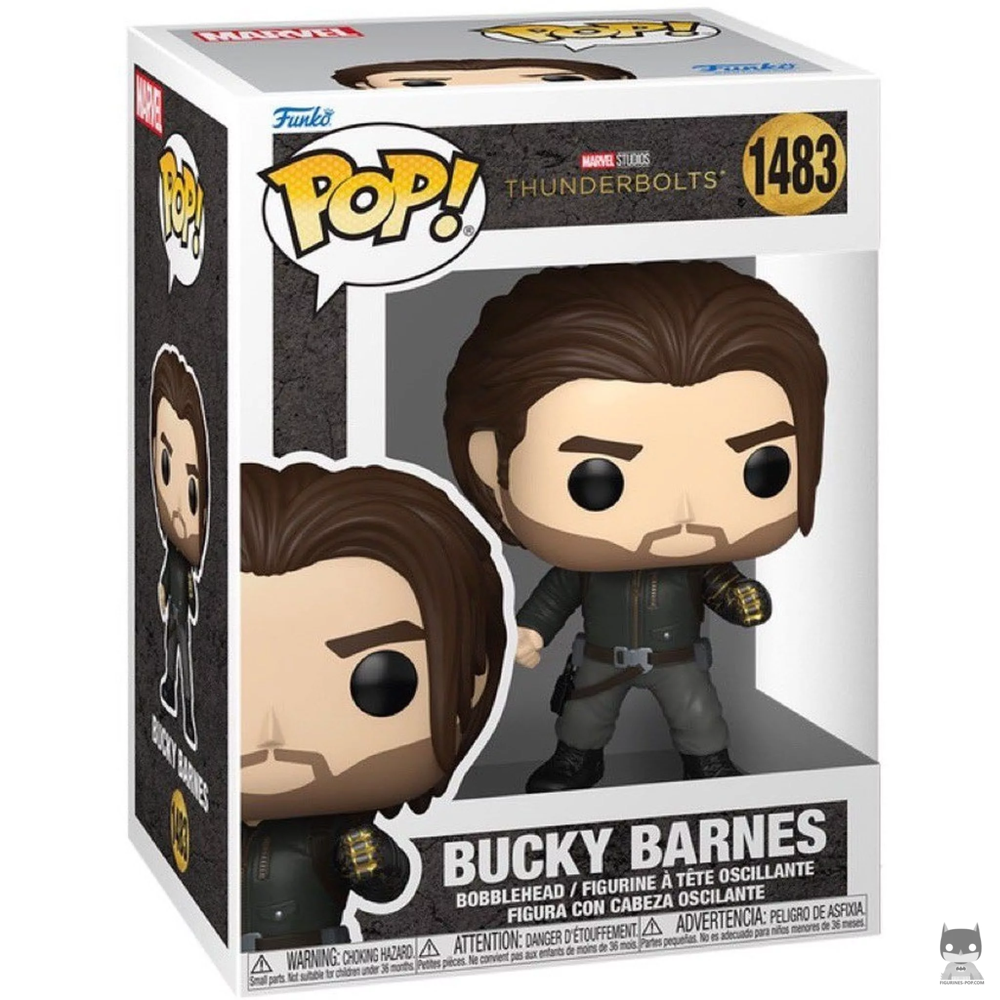 Bucky Barnes Funko Pop! figure in its box
