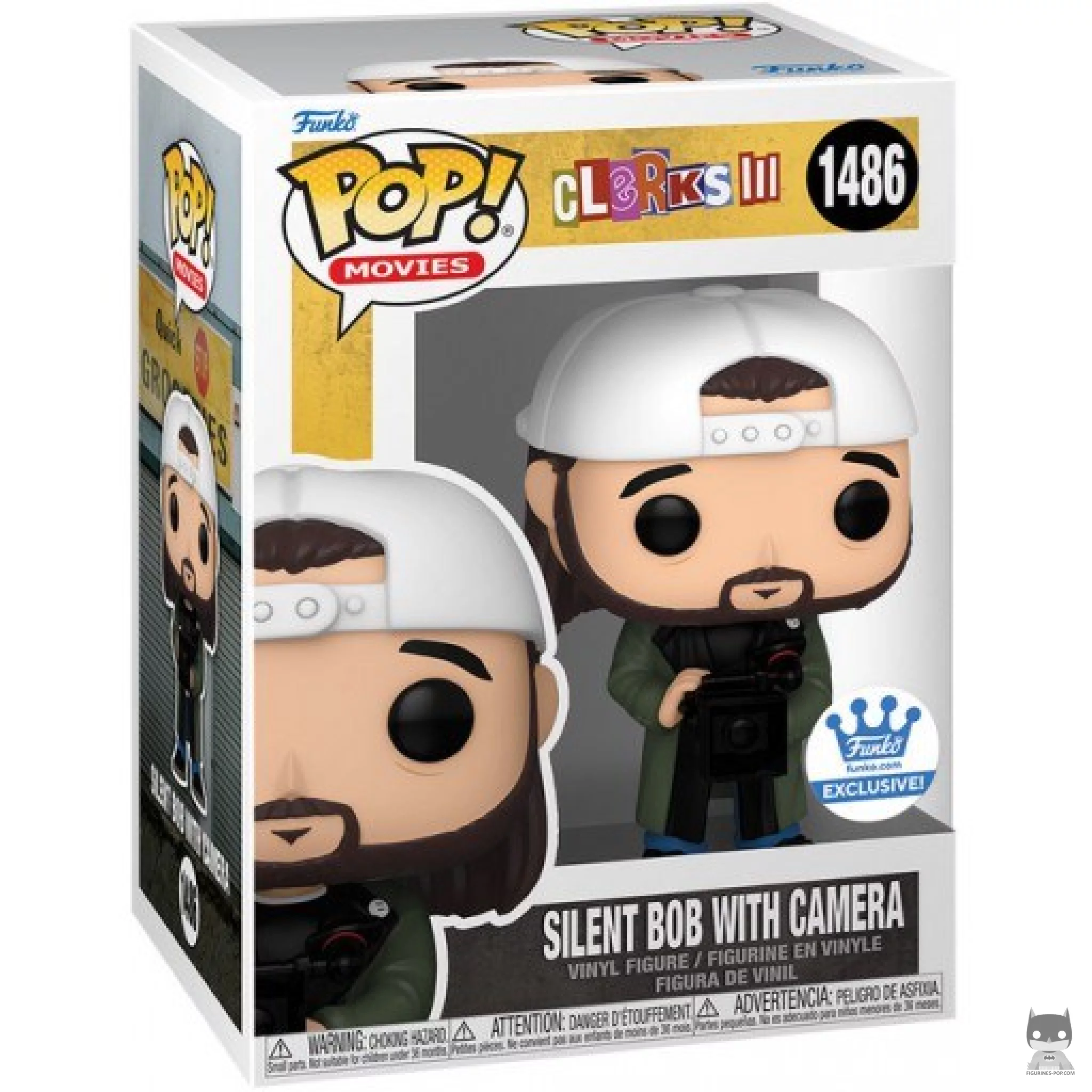 Silent Bob with Camera Funko Pop! figure in its box
