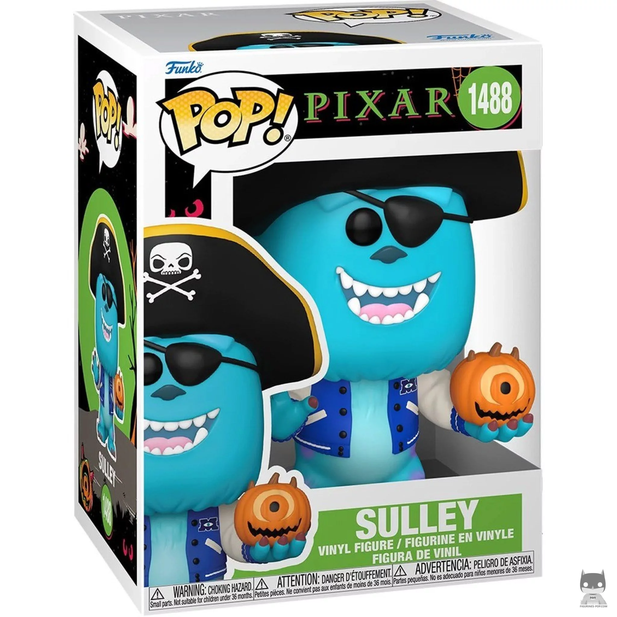 Sulley in pirate costume Funko Pop! figure in its box