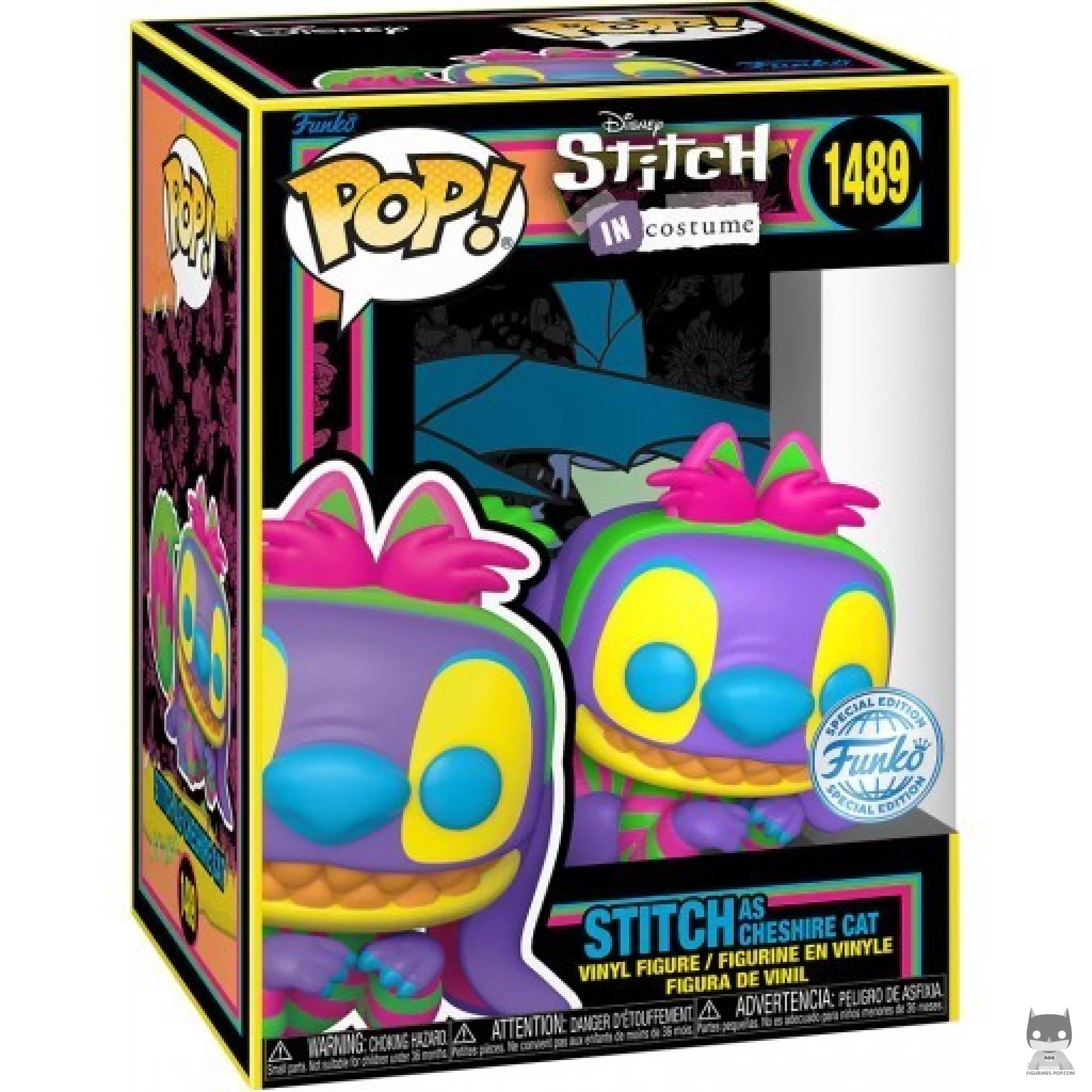 Stitch as Cheshire Cat (Black Light) Funko Pop! figure — Lilo and Stitch