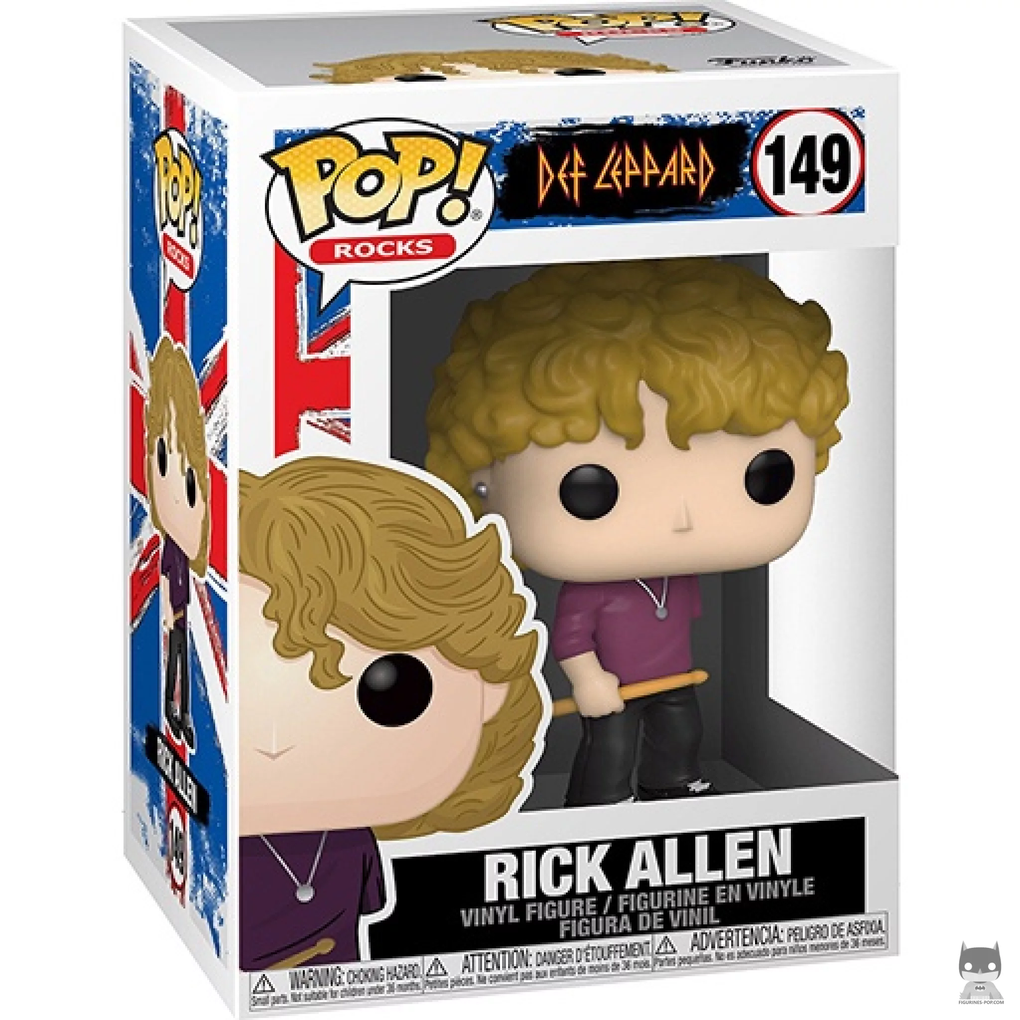 Rick Allen Funko Pop! figure in its box